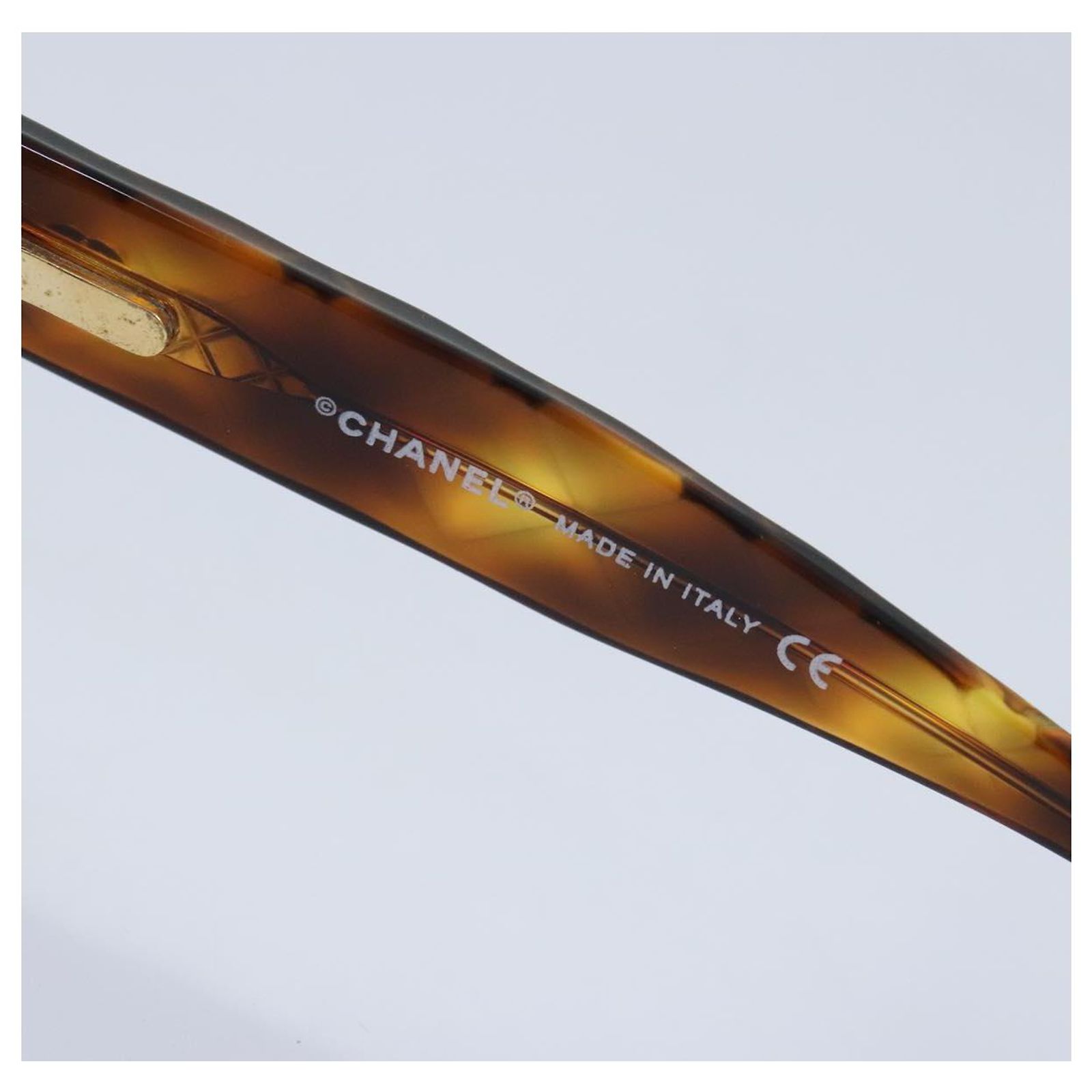 Christian Dior Sunglasses Plastic Brown Gold Auth yk15068  display picture 2