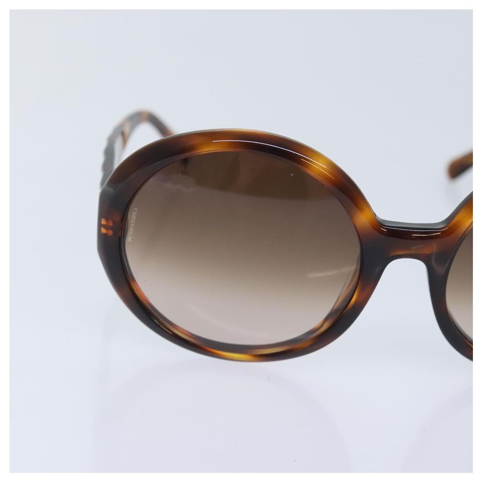 Christian Dior Sunglasses Plastic Gold J5GDC Auth Christian Dior Sunglasses Plastic Brown Gold Auth yk15068  main image 4