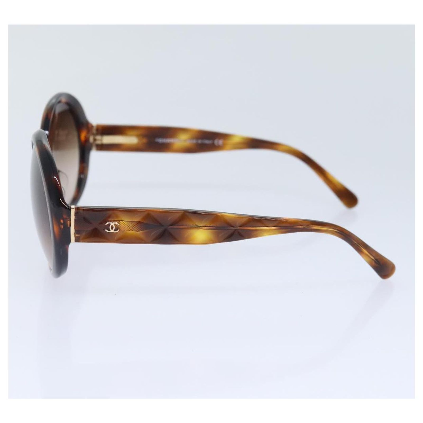 Christian Dior Sunglasses Plastic Brown Gold Auth yk15068 