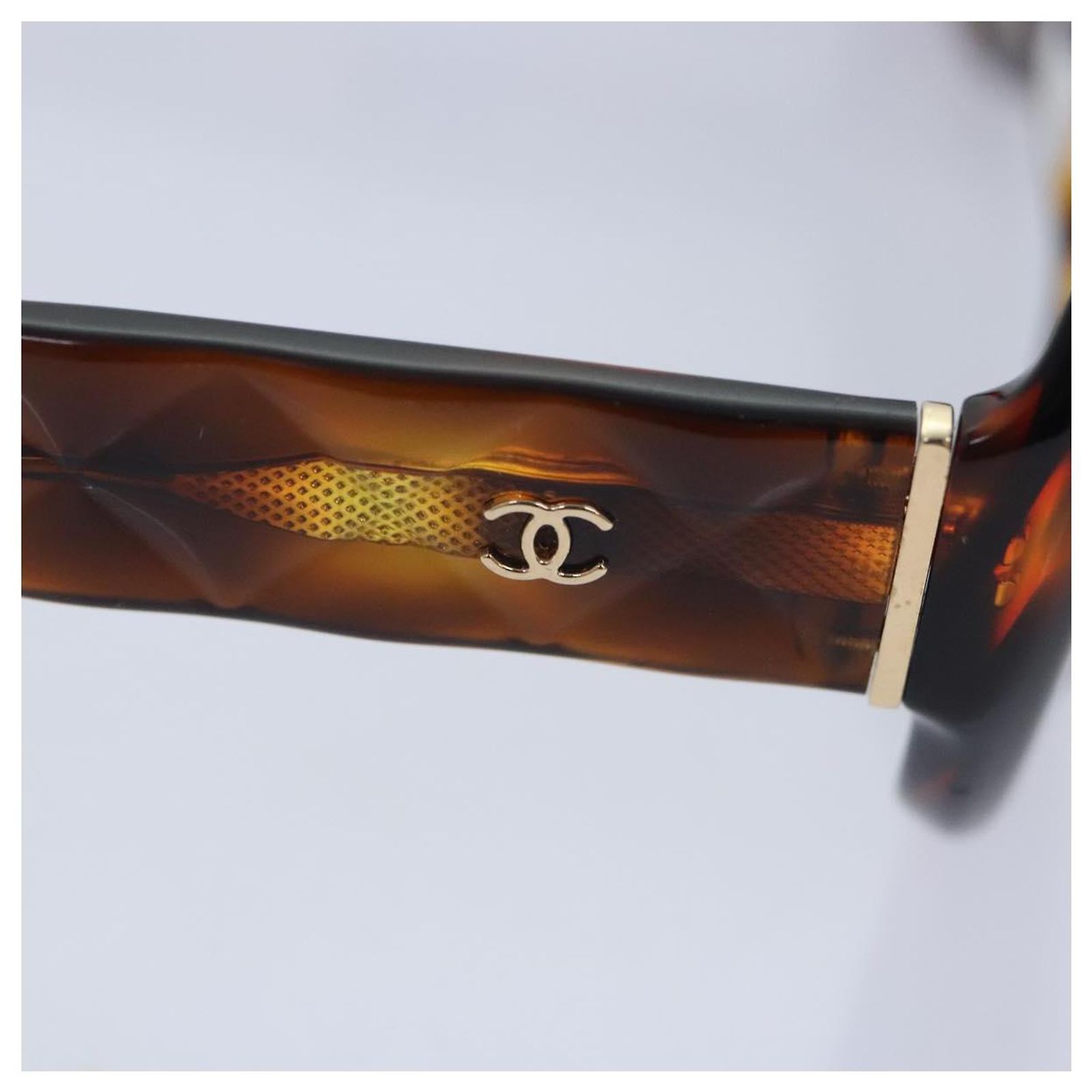 Christian Dior Sunglasses Plastic Brown Gold Auth yk15068  display picture 3