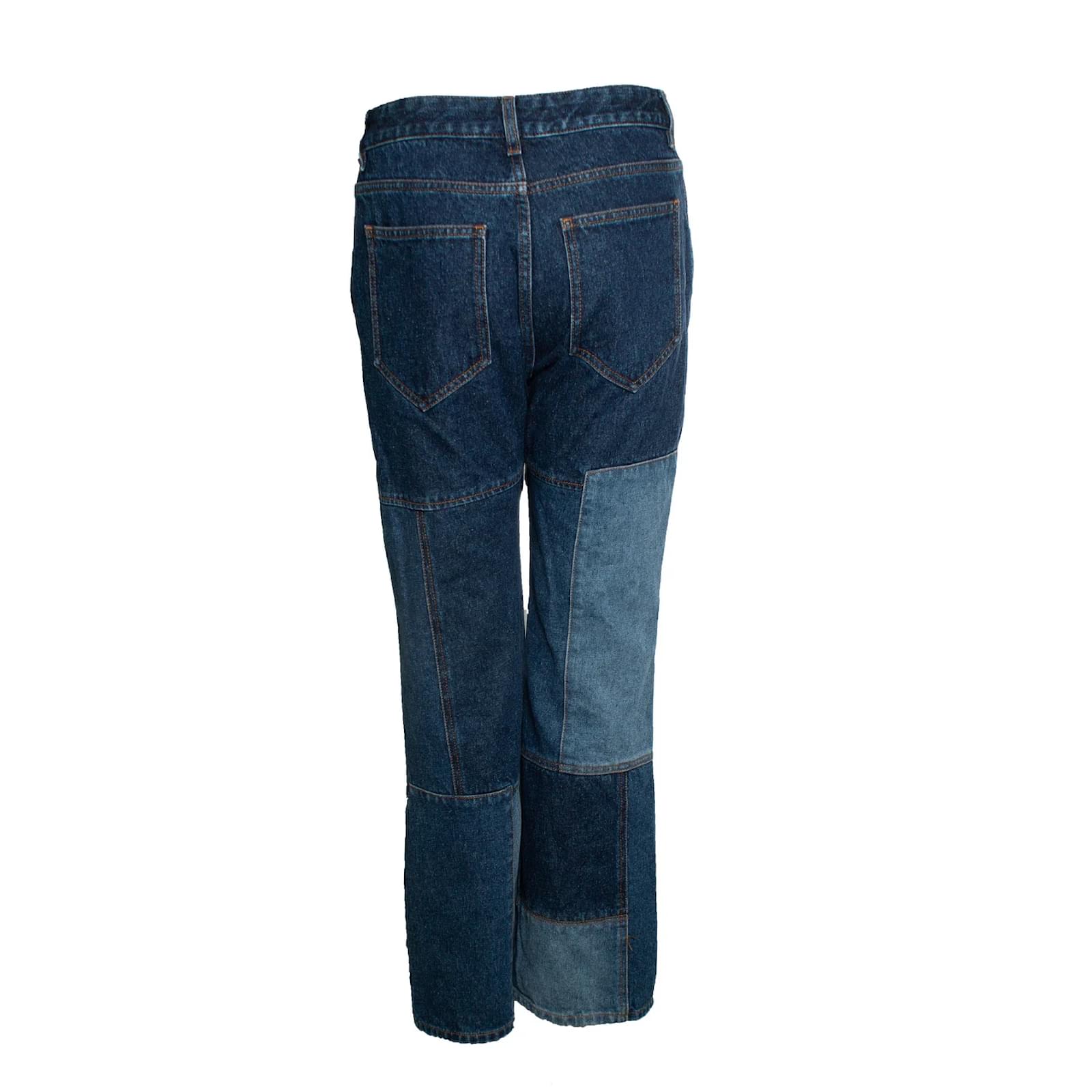 デニム・ジーパン Chloe Patchwork jeans Chloé Flared Patchwork Jeans In Denim | Chloé CI