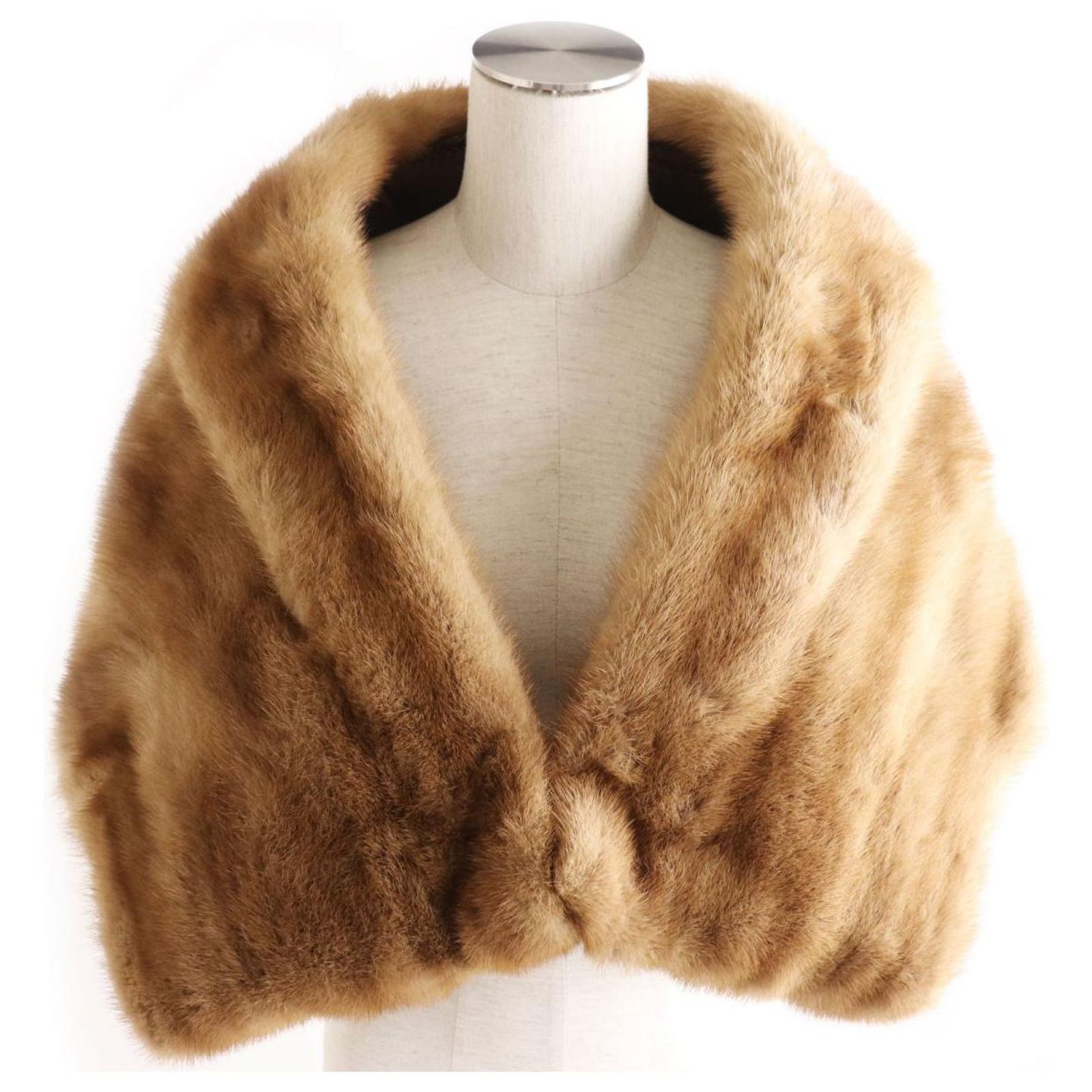 Veste Femme Fedora Taille 42 Marron Clair - Doublée, Col Châle, Laine/polyester - Très Bon état Occasion