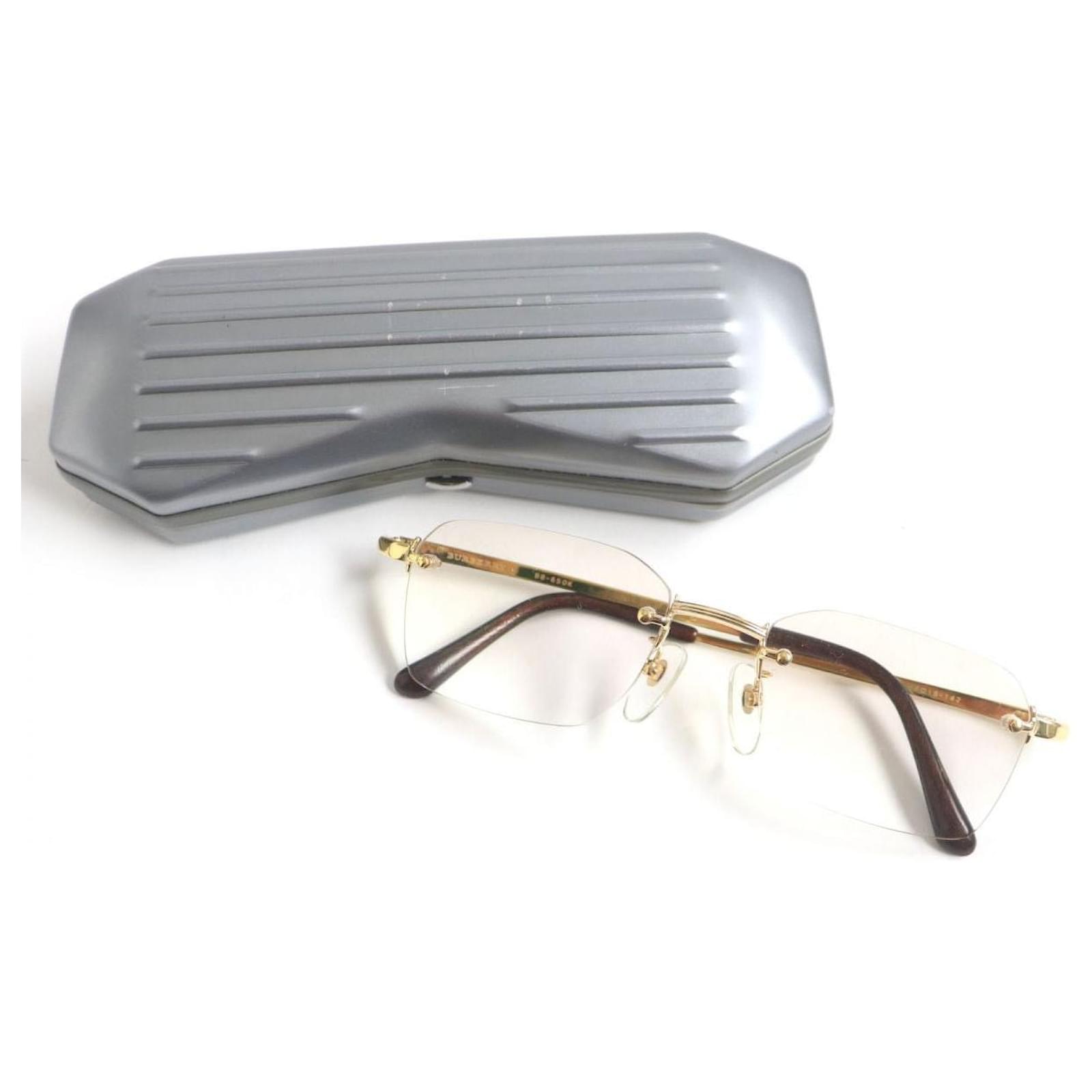 Burberry K18 Logo Glasses Gold Brown ref.1686598 - Joli Closet