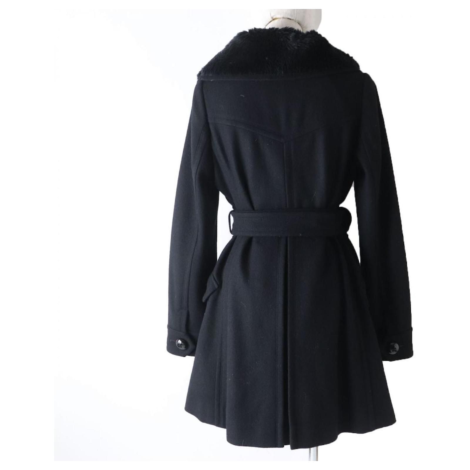 BURBERRY BLUE LABEL ピーコート 40 大きいサイズ BURBERRY BLUELABEL バーバリー ロングコート