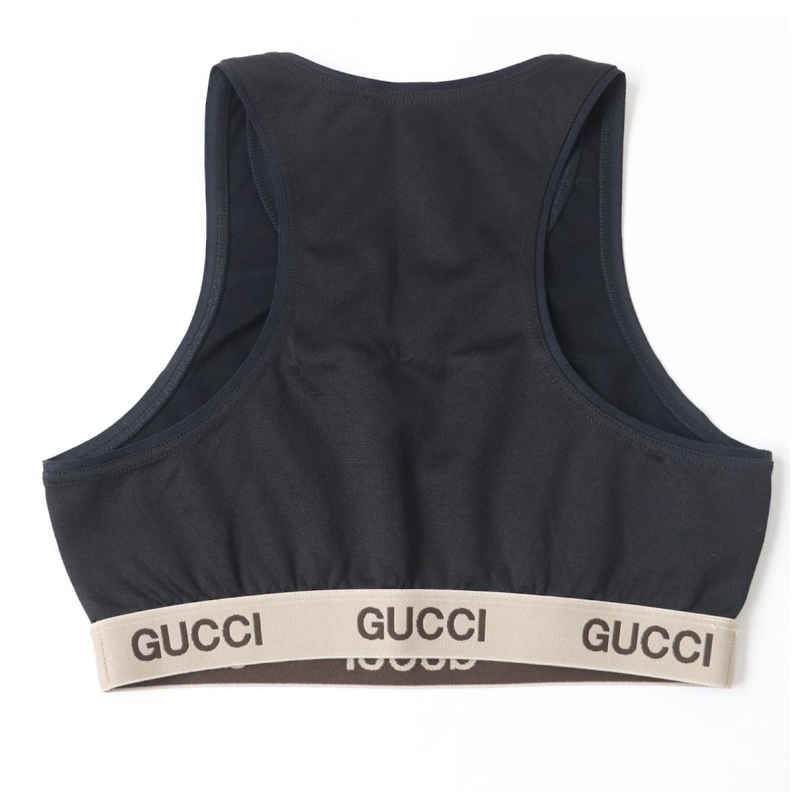 GUCCI 672401 Logo Tank Top Black XS Joli Closet - Main Image
