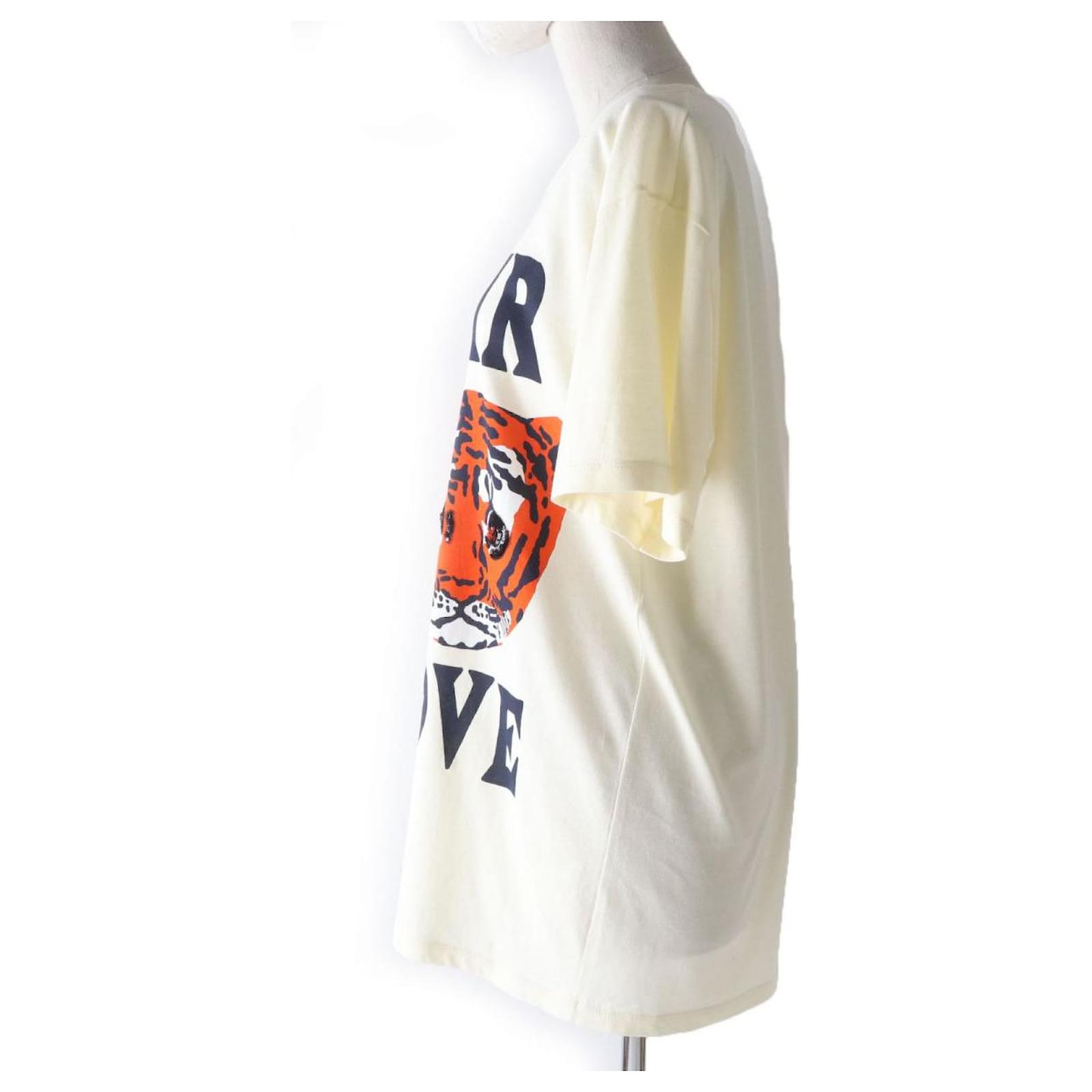 Camisa Gucci Hombre Playera Gucci Tigre Camiseta De Algodón Con