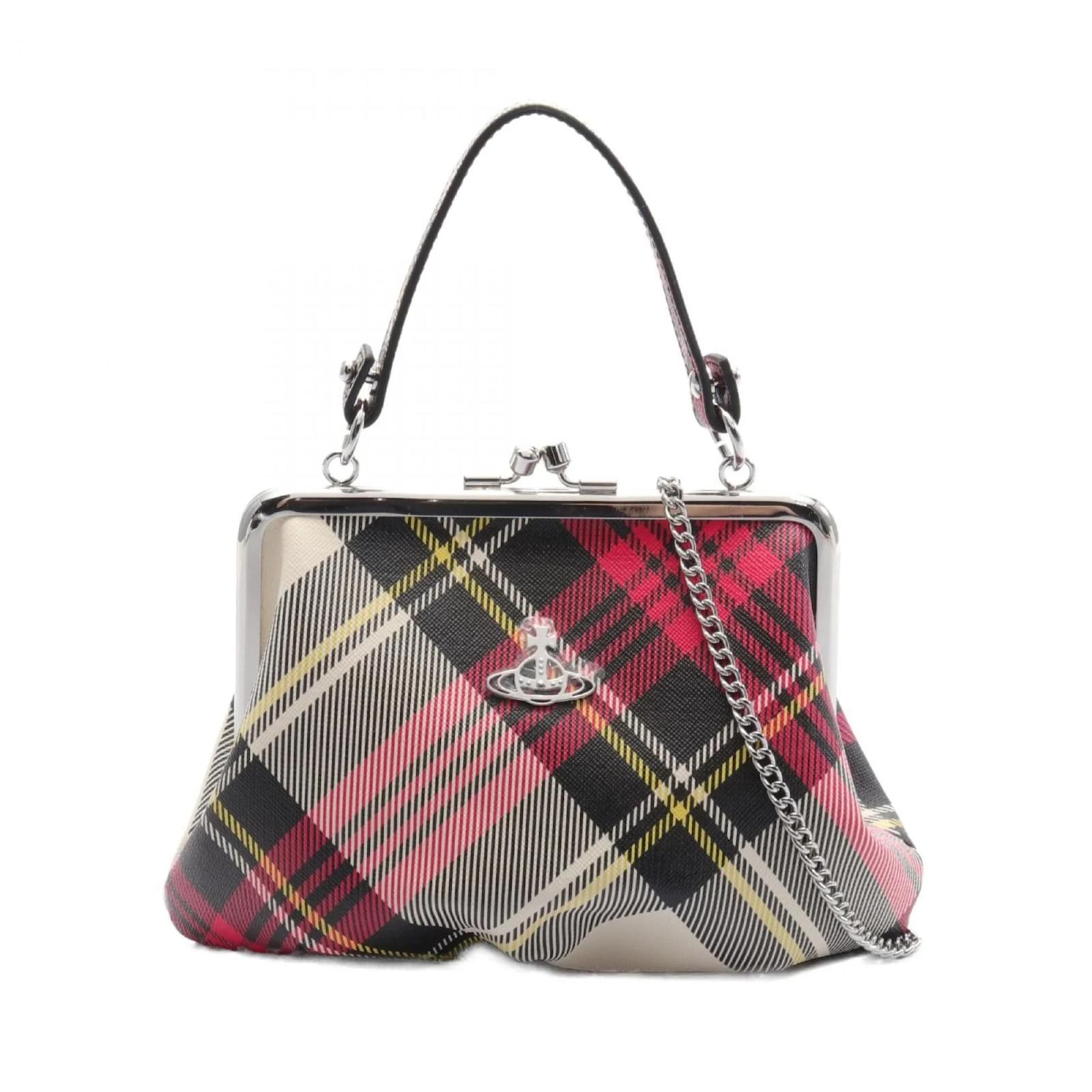 Vivienne Westwood Red Label Granny Frame Purse Black Pink Multiple Vivienne Westwood Red Label Granny Frame Purse Black Pink Multiple
