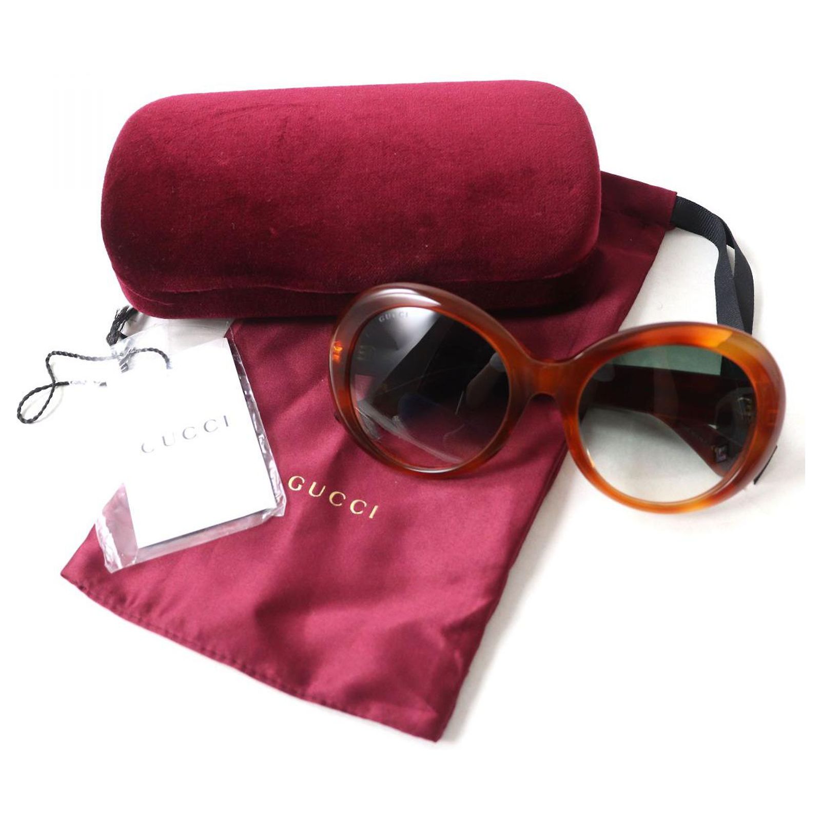 Gucci Gucci GG0139 Tortoise Havana Sunglasses Sunglasses GG0139 GUCCI GG 0139/SA 0139 002 Tortoise Havana sunglasses 54-20  main image 4