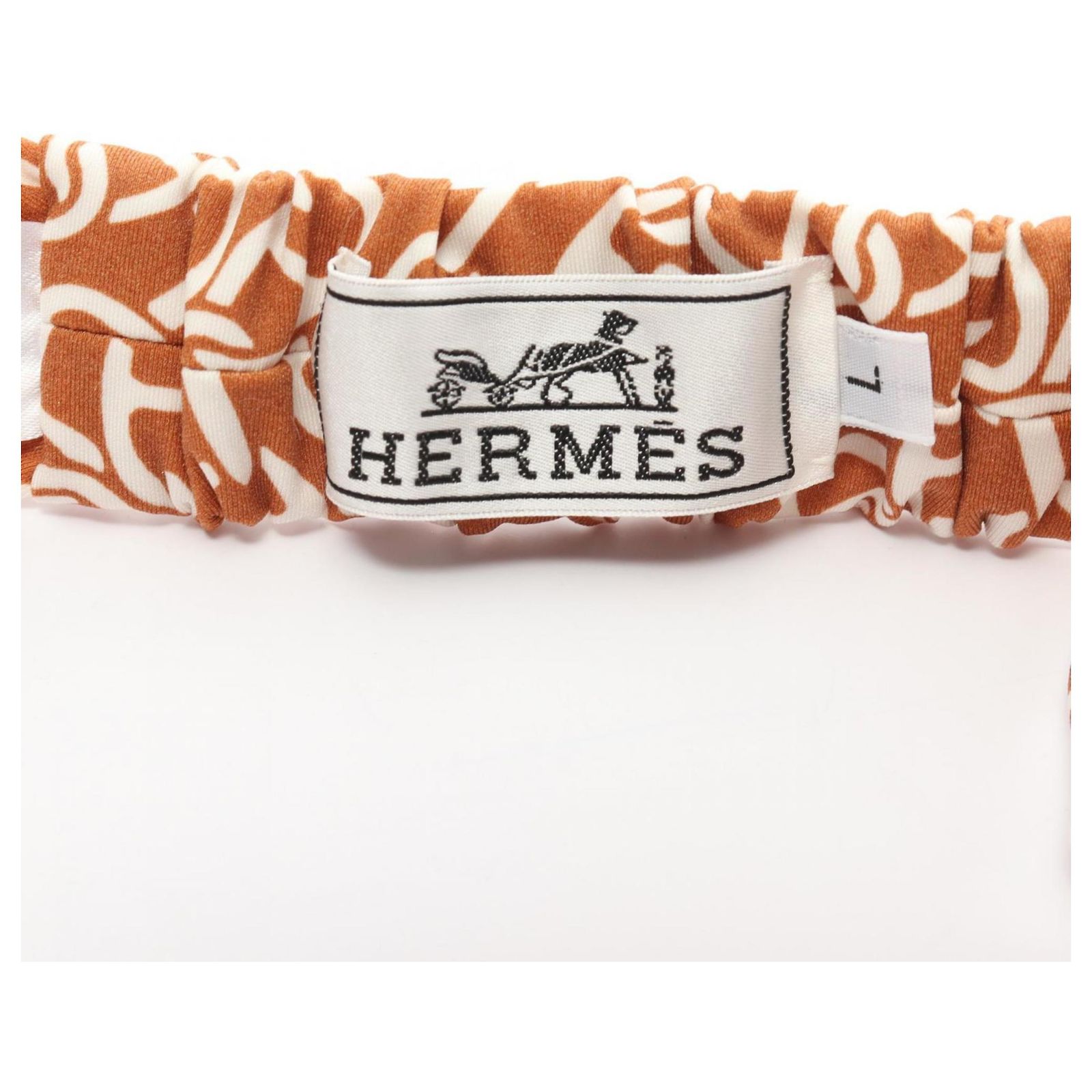 Hermès Hermes Naoussa Gabi Hairband Brown ref.JC1692105 