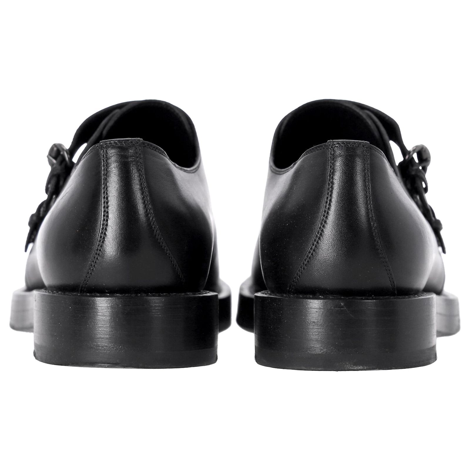 Geox Men\'s Black Double Monk Strap Oxfords Leather Amazon.com | Mens Dress Shoes Double Monk Strap Slip On  main image 4