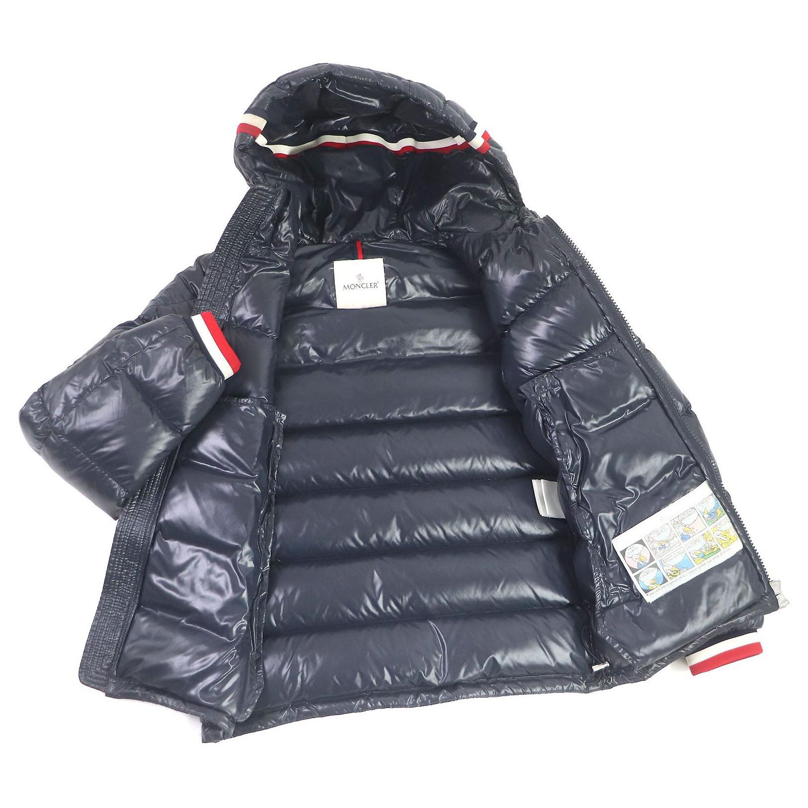 Moncler ALBERIC Nylon Down Jacket Navy Navy blue ref.JC1693984 