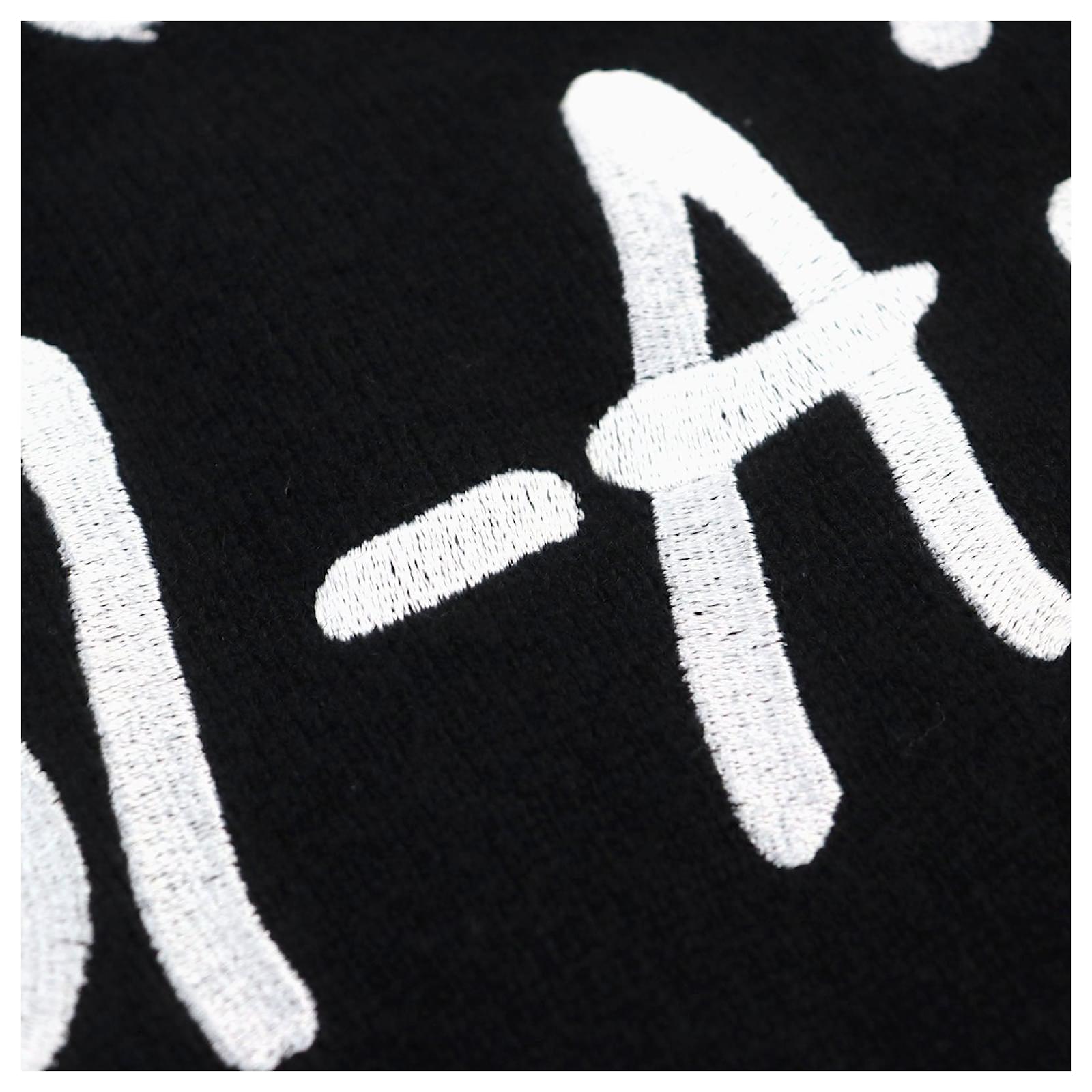 Sacai MADSAKI Embroidery Knit Pullover Black ref.1697513 - Joli Closet