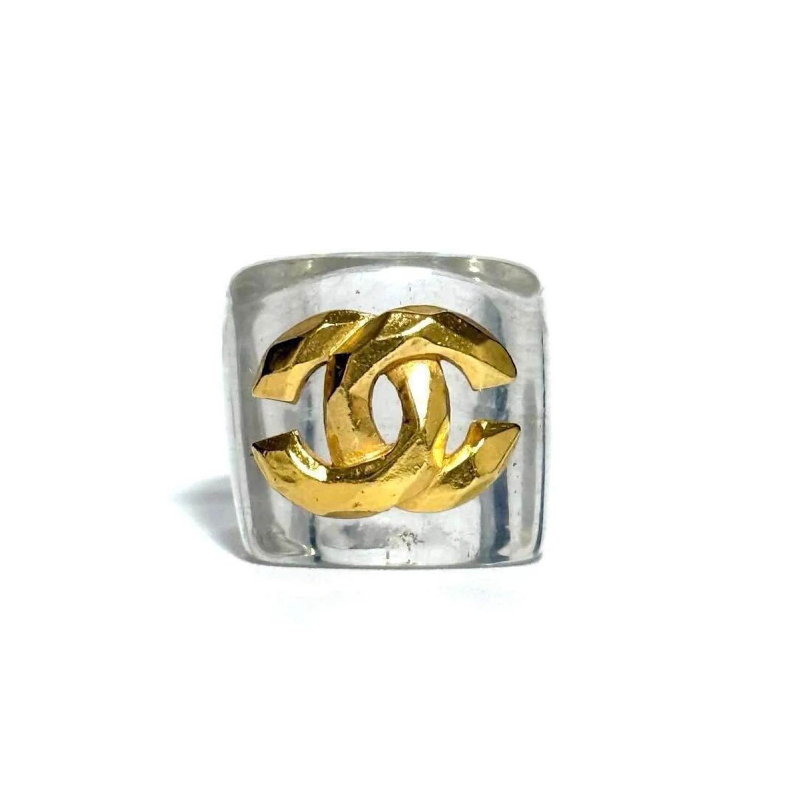 CHANEL Women's Coco Mark Ring Metal Plastic ref.JC1700039 (Sold