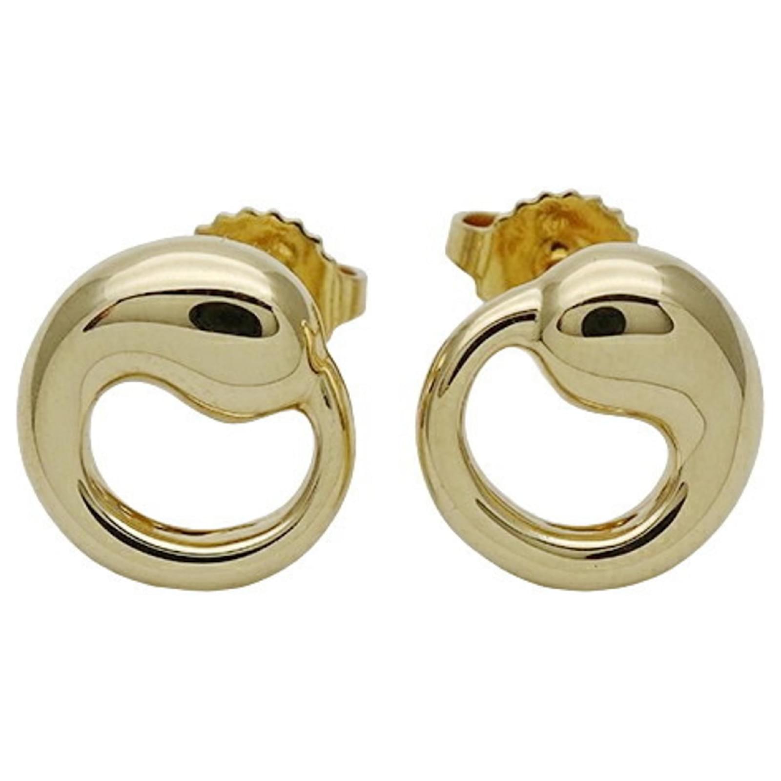 Tiffany & Co. Elsa Peretti Eternal Circle Earrings Golden