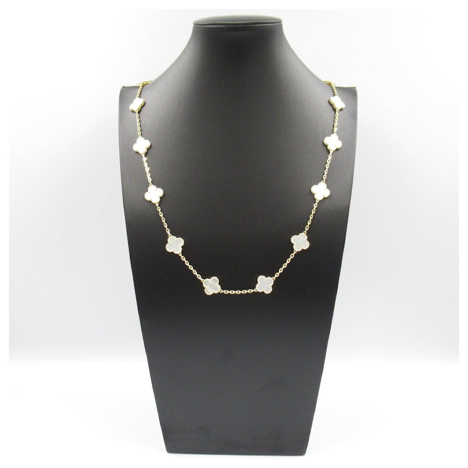 Van Cleef & Arpels Vintage Alhambra Necklace K18 Yellow Gold