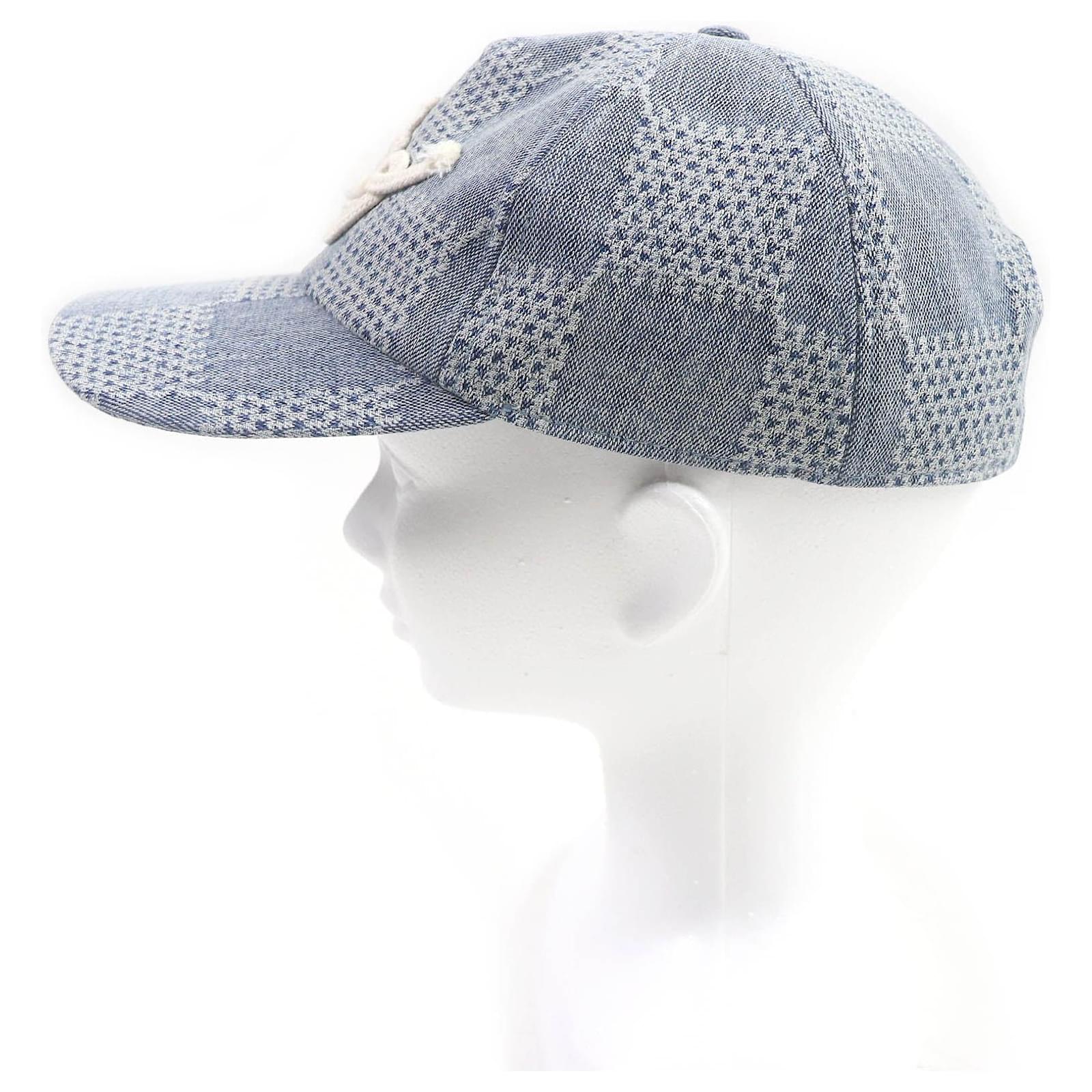 【ルイヴィトン】Louis Vuitton Damier Denim 3D Cap M7534L Louis Vuitton Damier Denim 3D Cap Blue Deim Men's - FW24 - US