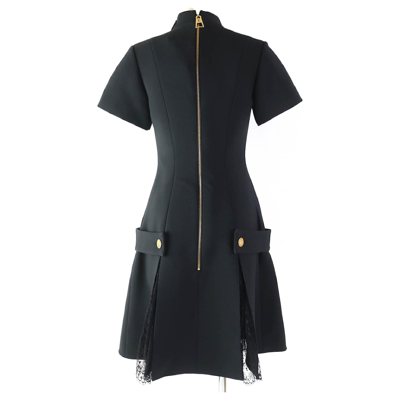 Louis Vuitton Wool Silk Preppy Martingale Dress Black Cloth ref.JC1706531 (Sold) - Joli Closet Louis Vuitton Wool Silk Preppy Martingale Dress Black Cloth ref.JC1706531 (Sold) - Joli Closet