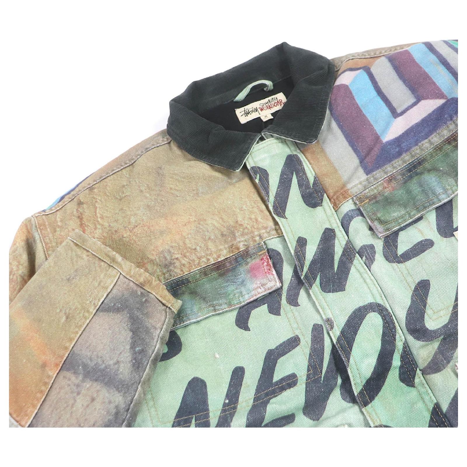 ジャケット・アウター naoyak417Stussy SHOP JACKET ALFONSO C Stussy Alfonso Canvas Shop Jacket Size M K | eBay