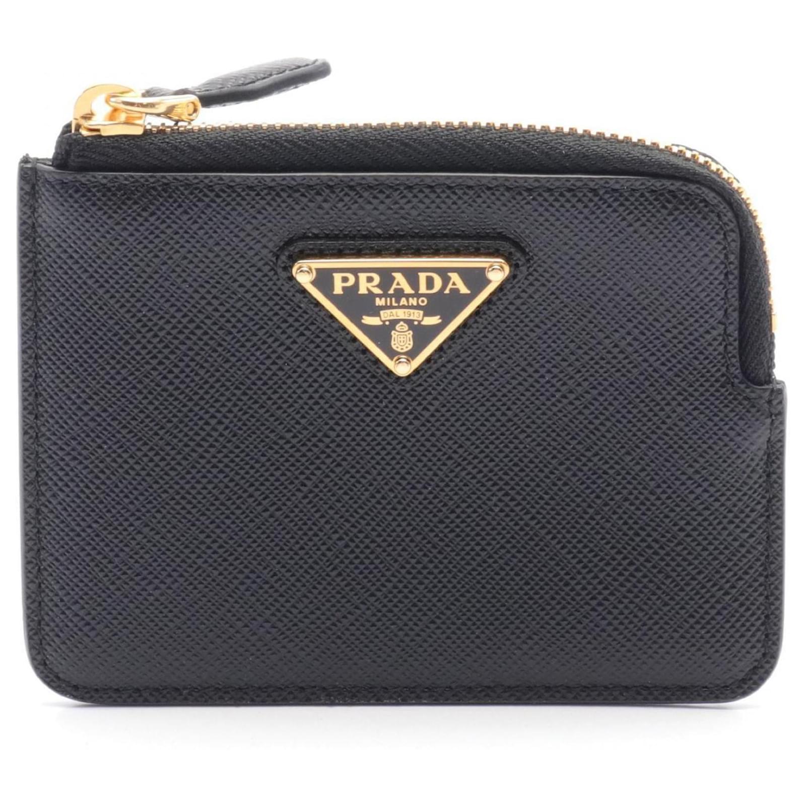 Prada saffiano leather coin purse online