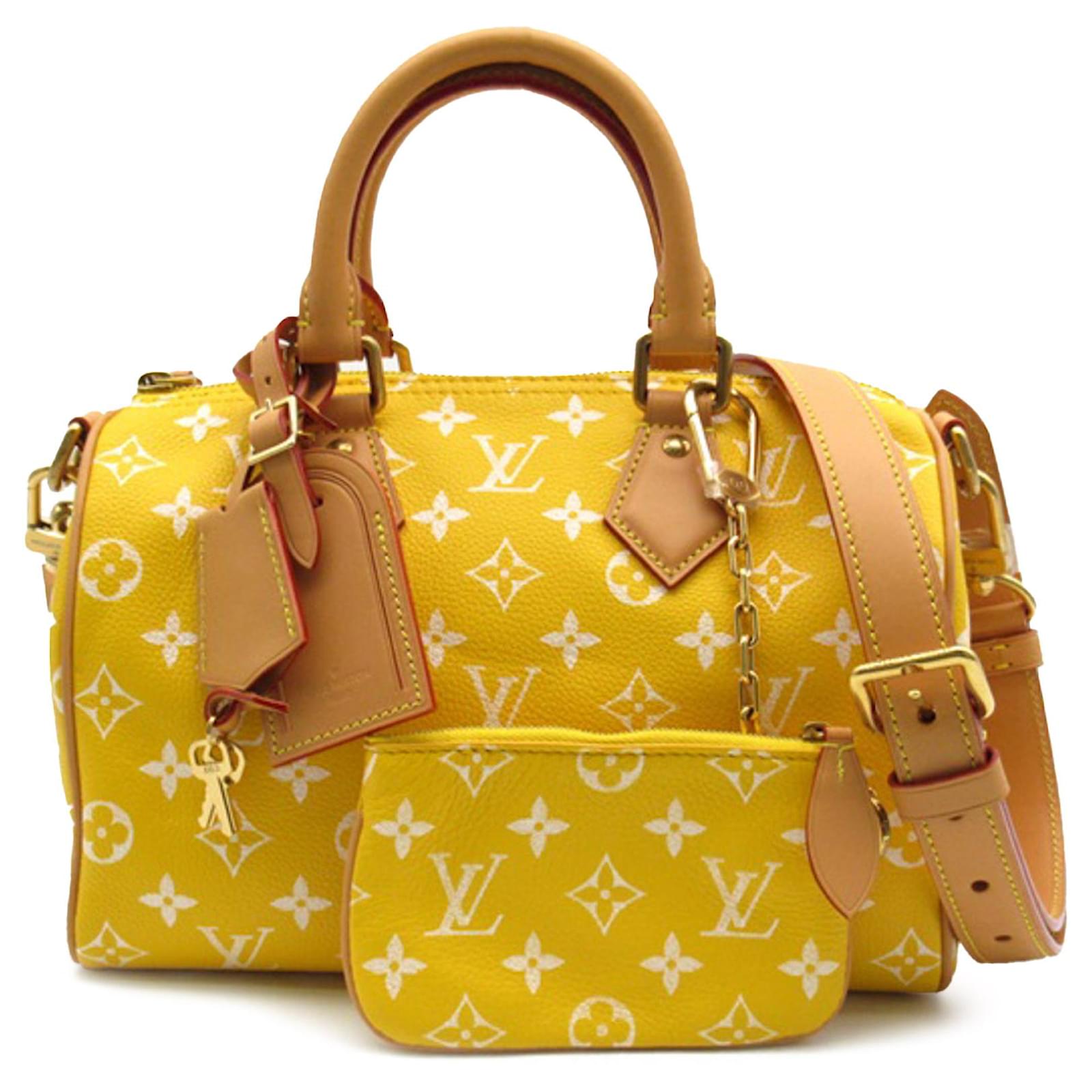 Louis Vuitton Yellow Monogram Speedy P9 Bandouliere 25