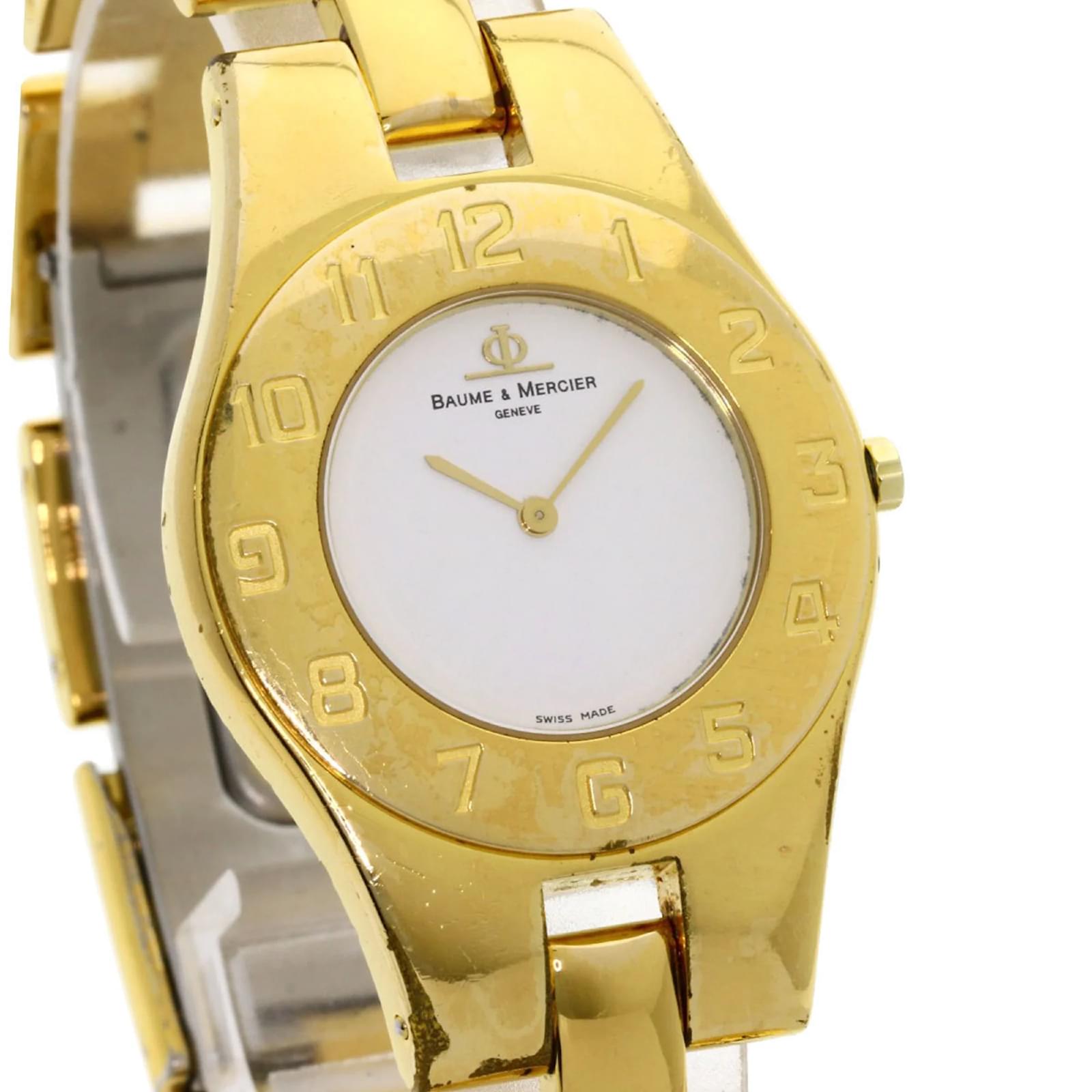 Baume & Mercier Linea Gold Plated Ladies Wristwatch ref