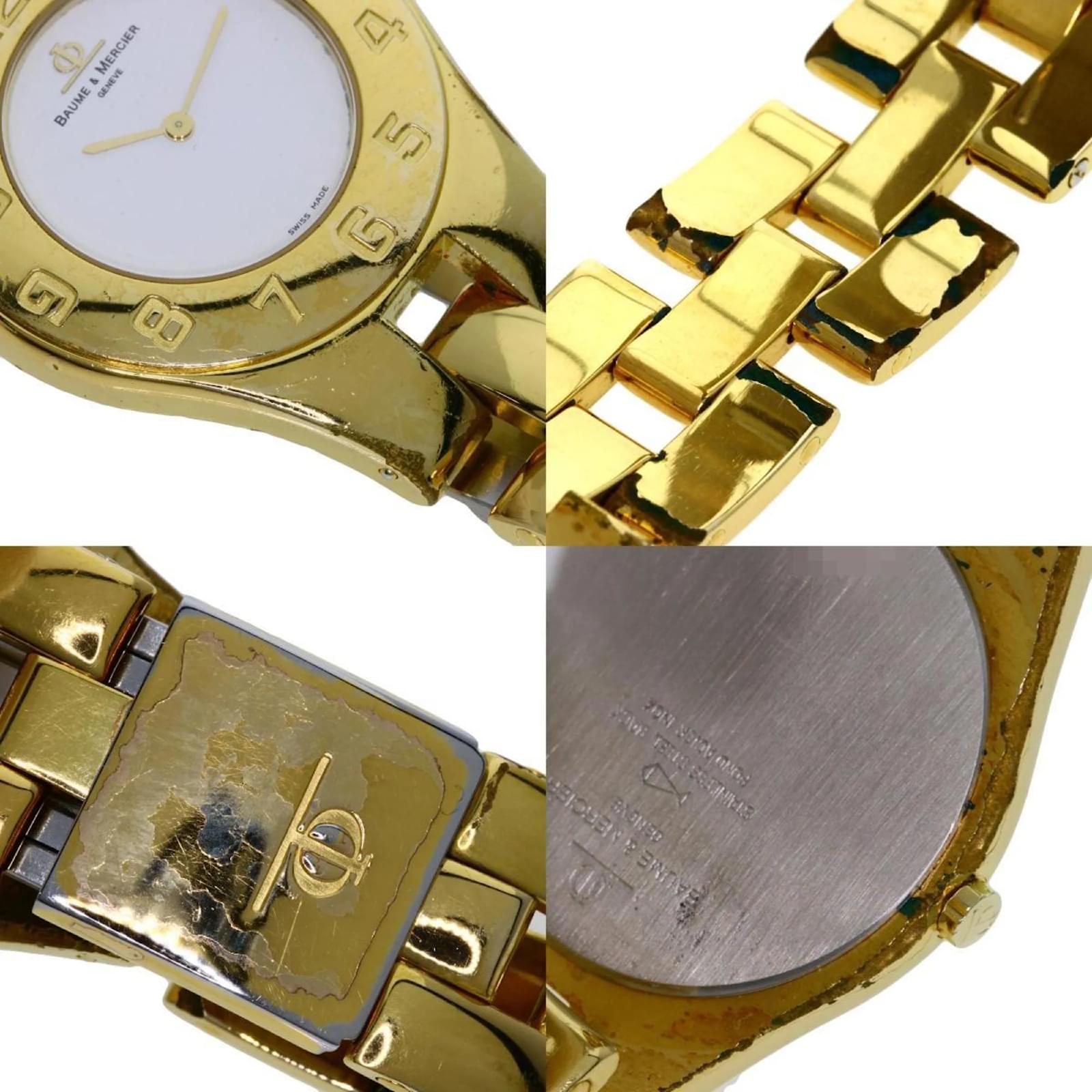 Baume & Mercier Linea Gold Plated Ladies Wristwatch ref