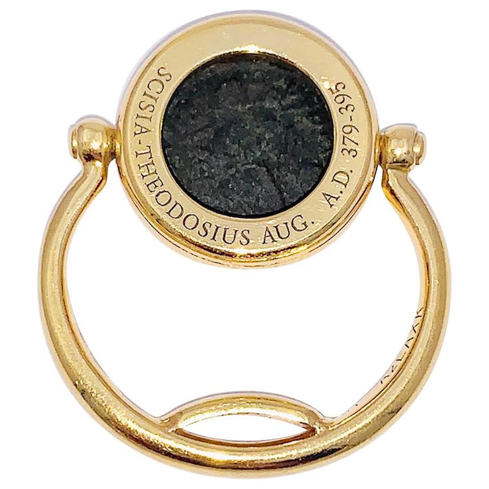 Bulgari ring, 'Monete', yellow gold, antique