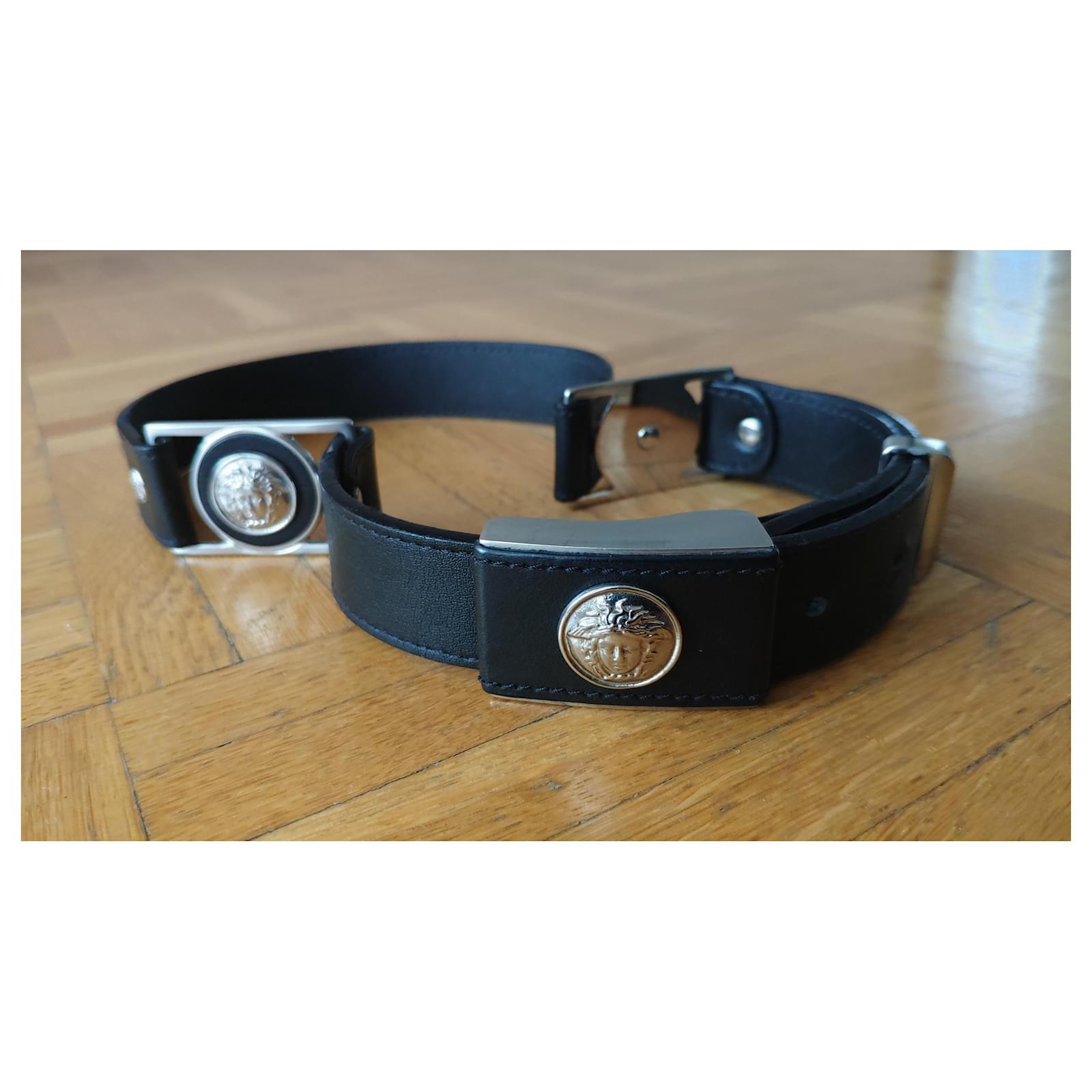 GIANNI VERSACE RARE belt 1997 Vintage PRE-DEATH Black
