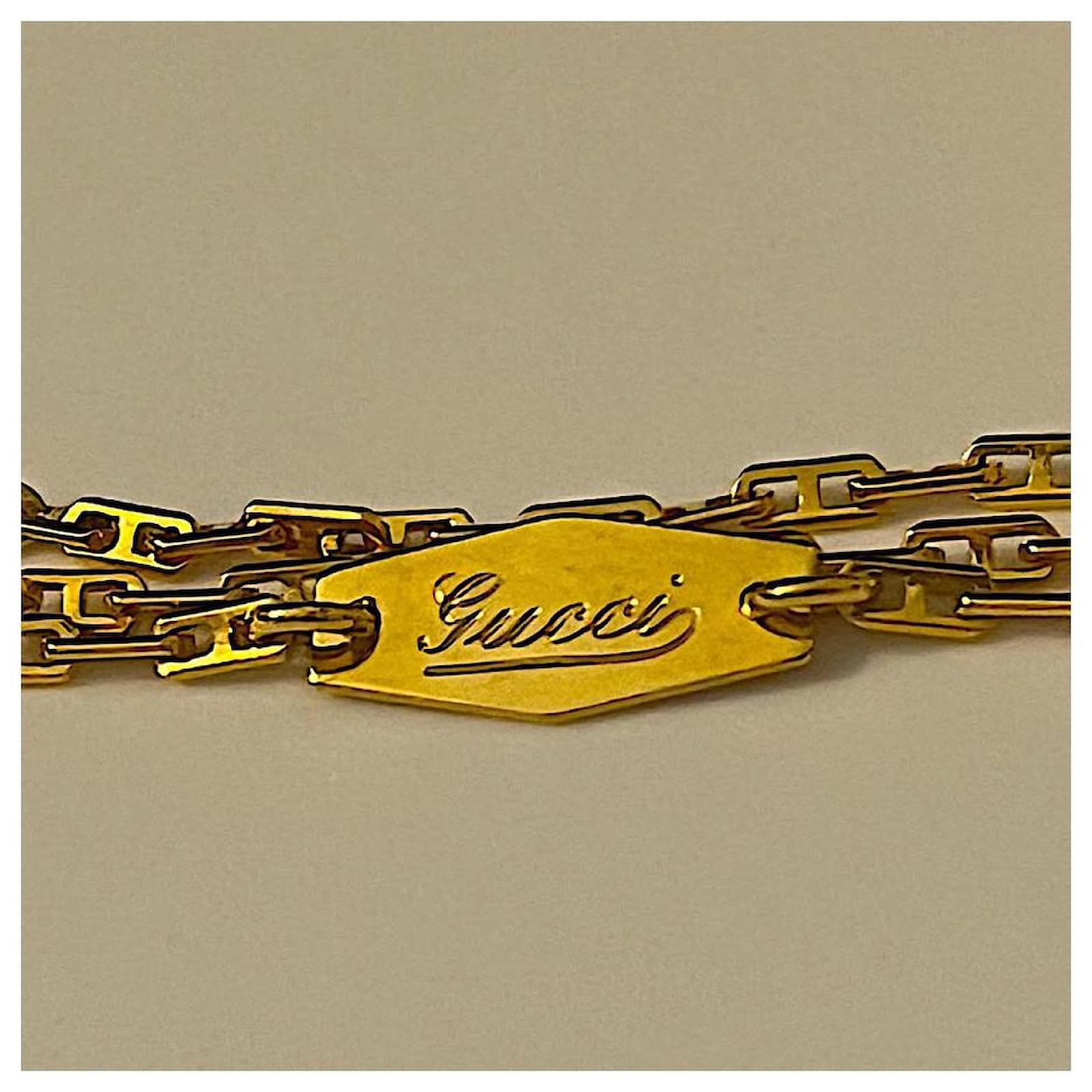 Authentic Vintage Gucci Rare 1950's G Gucci Engraved Gold Plated