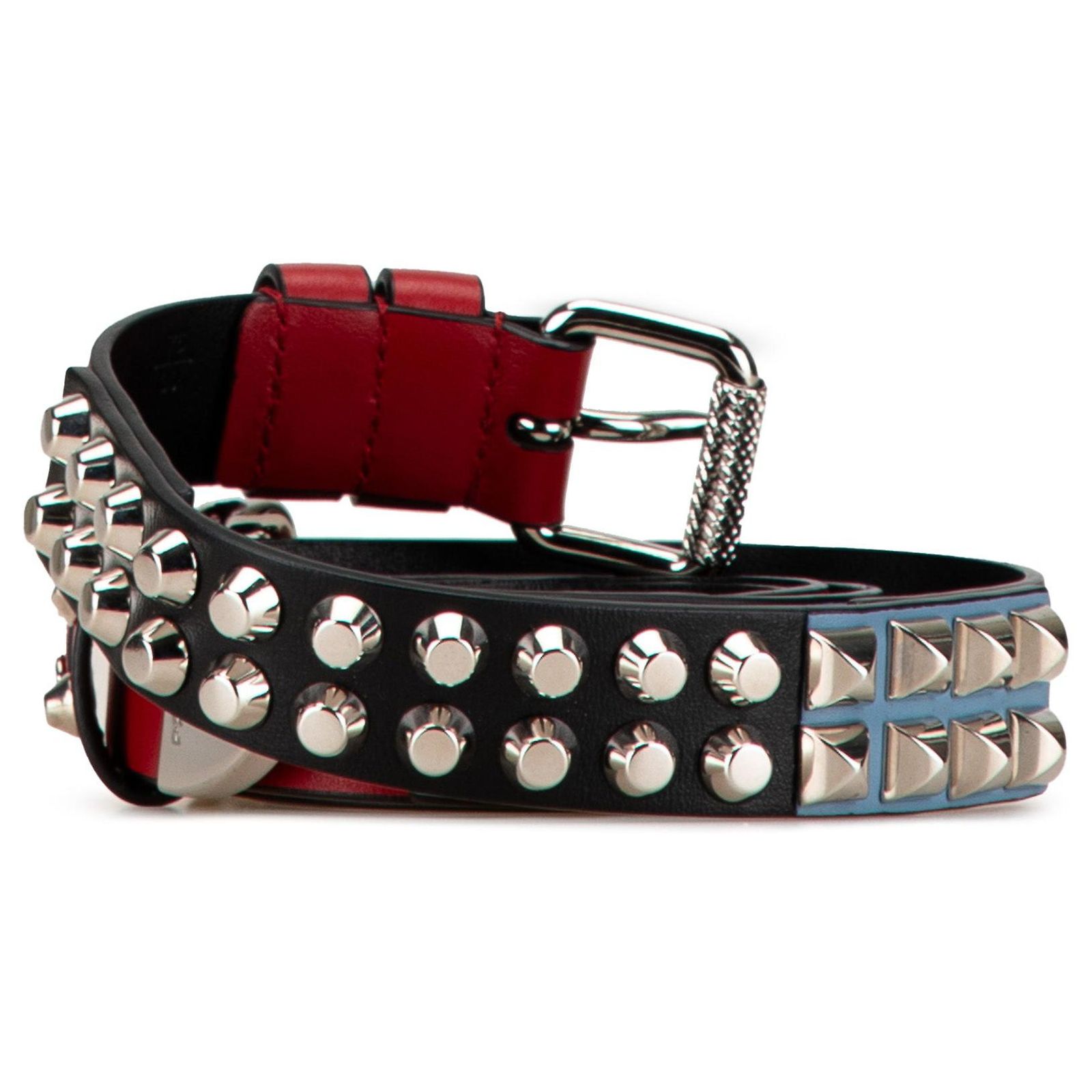 Red Prada Studded Leather Belt ref.JC1715544 (Sold) - Joli Closet