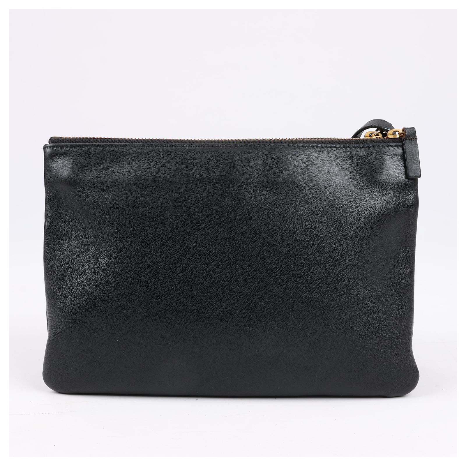 Celine trio large black best sale