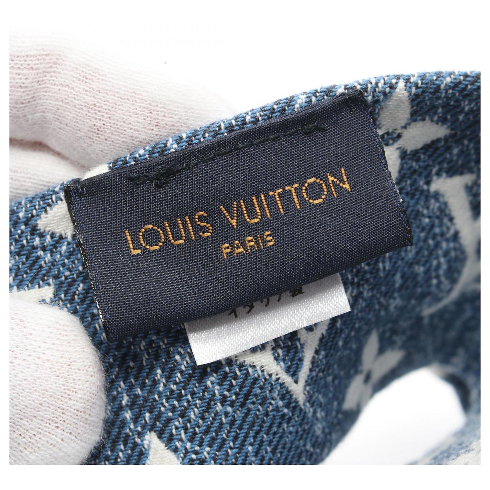 Louis Vuitton Denim Headband Navy blue ref.JC1716336 (Sold  display picture 3