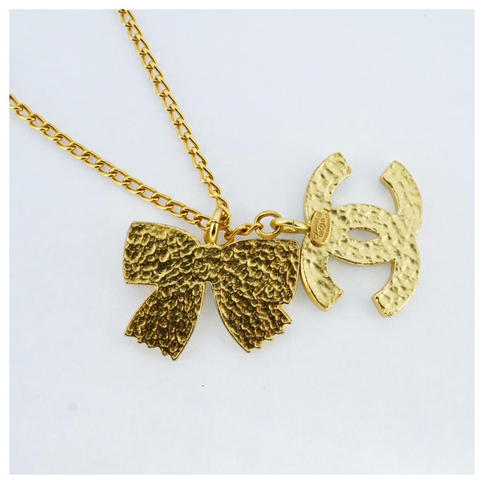CHANEL nacklace coco mark ribbon ココマーク CHANEL Necklace Coco Mark Ribbon Rhinestone | eBay