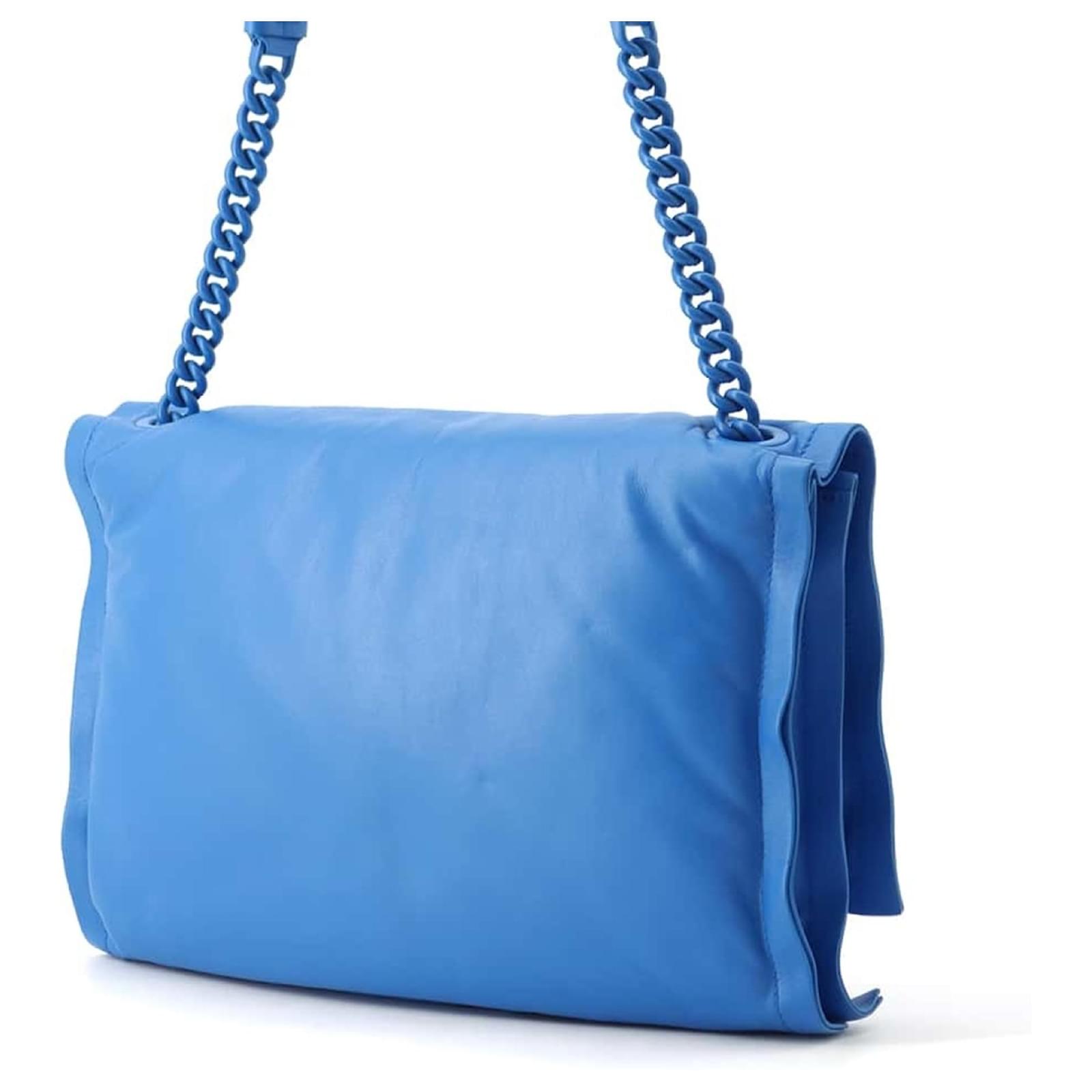 Salvatore Ferragamo Blue Lambskin Shoulder Bag Leather ref