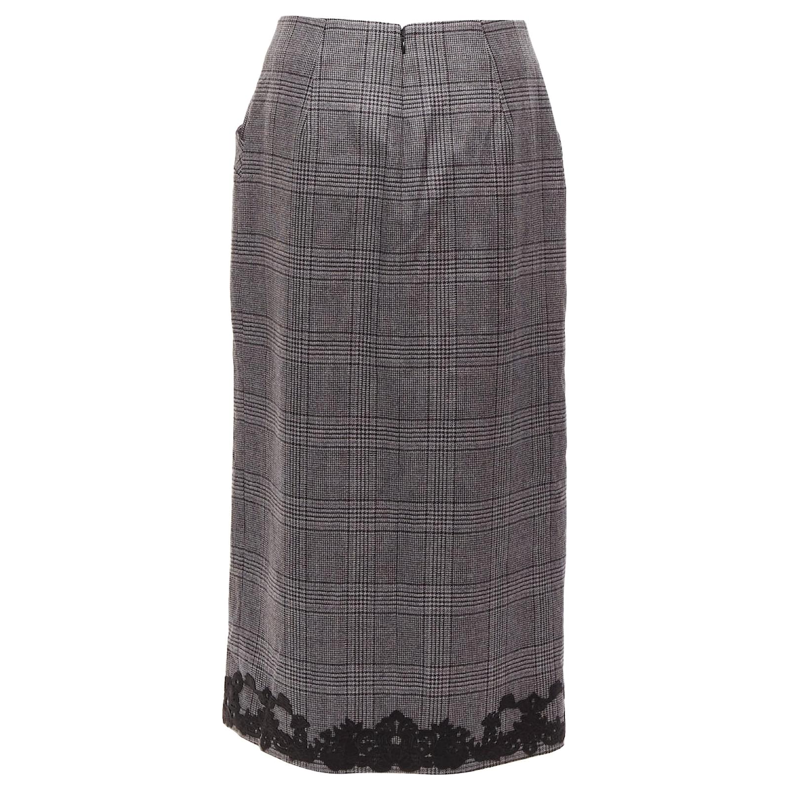 Jupe Crayon Midi Next Noire - Taille 6 Femme - Viscose Nylon Elasthanne