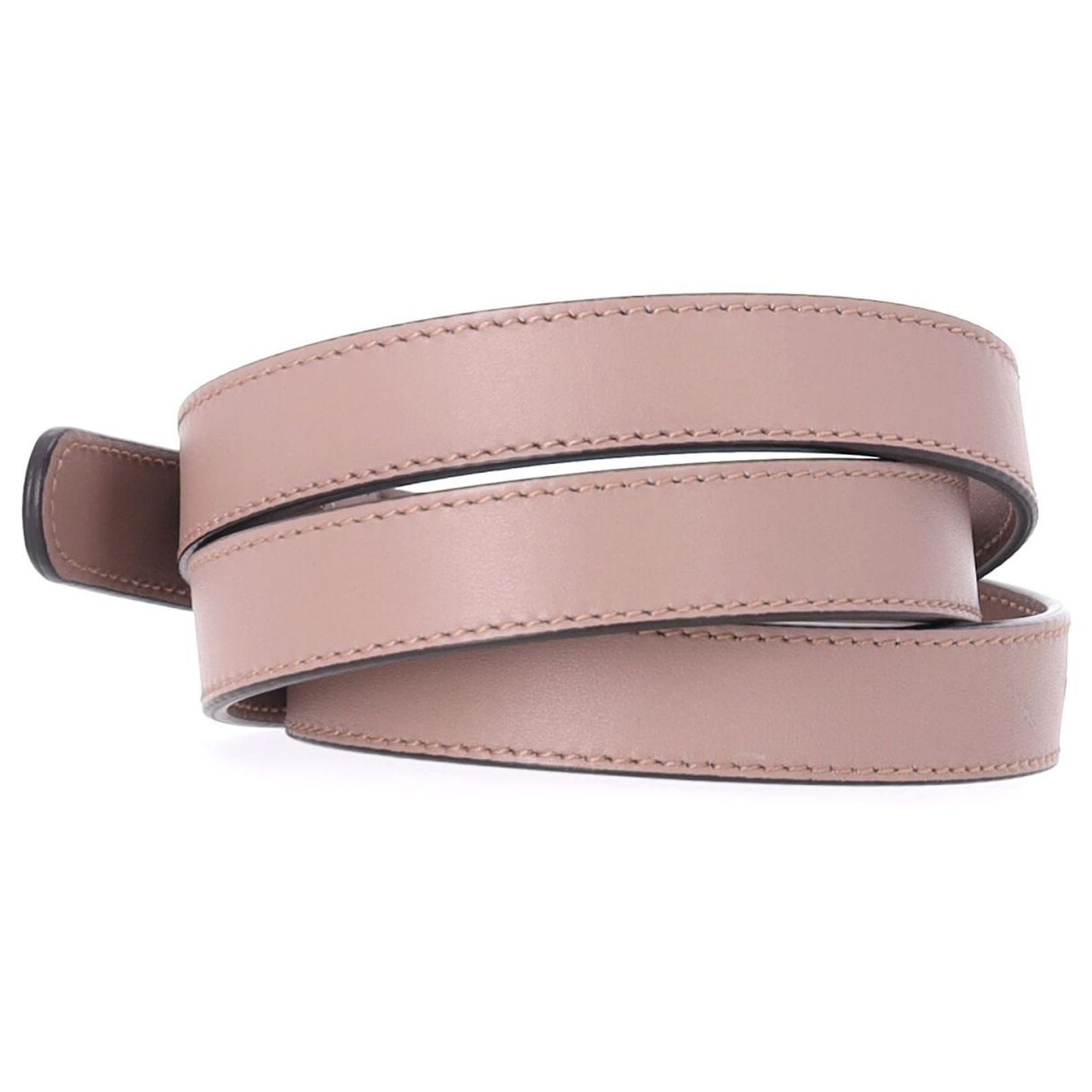 Gucci GG Marmont 90 Belt in Pink Leather Brown Red ref 