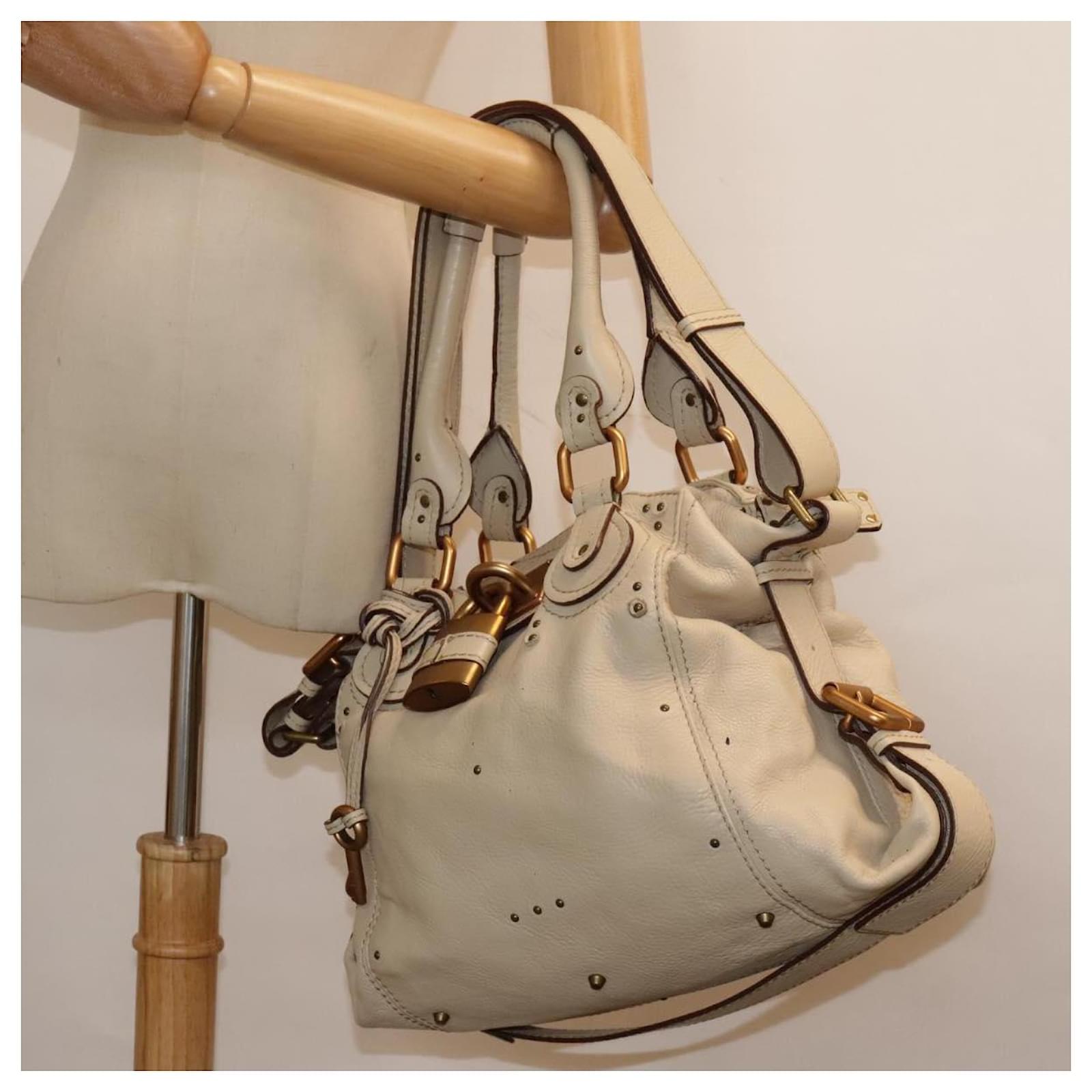 バッグ Chloe Paddington Hand Bag beige Chloé Chloe Paddington Hand Bag Leather 2way Beige Auth