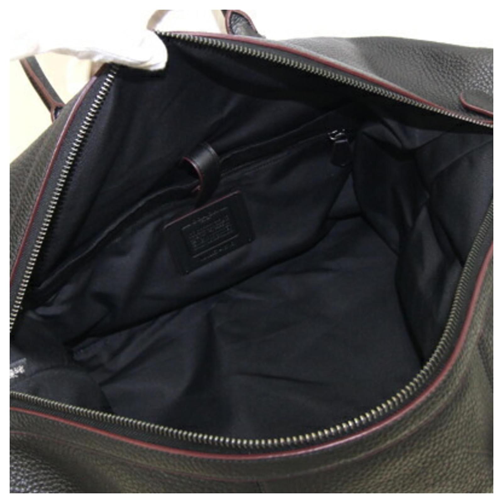 Coach Boston Bag Trekker 75715 Black Leather ref.1718526 - Joli Closet