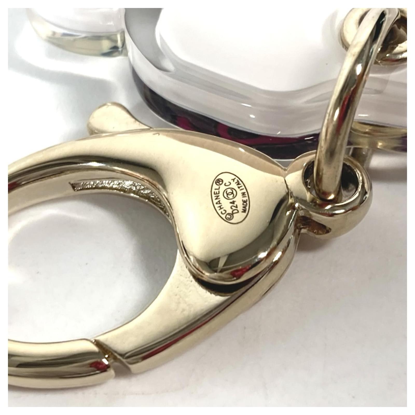 Chanel ABC797 24C CC Coco Mark Airplane Bag Charm Keychain