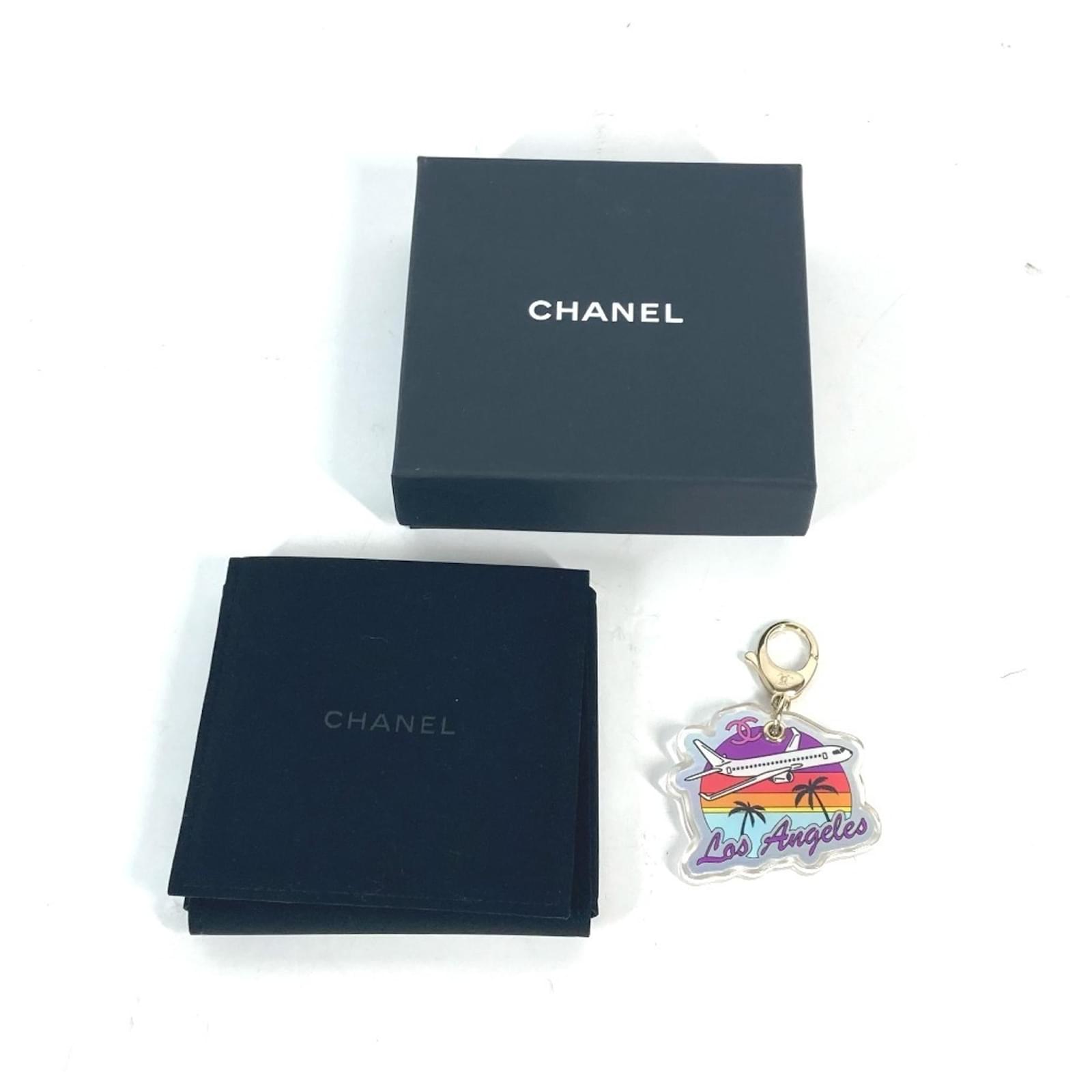 Chanel ABC797 24C CC Coco Mark Airplane Bag Charm Keychain