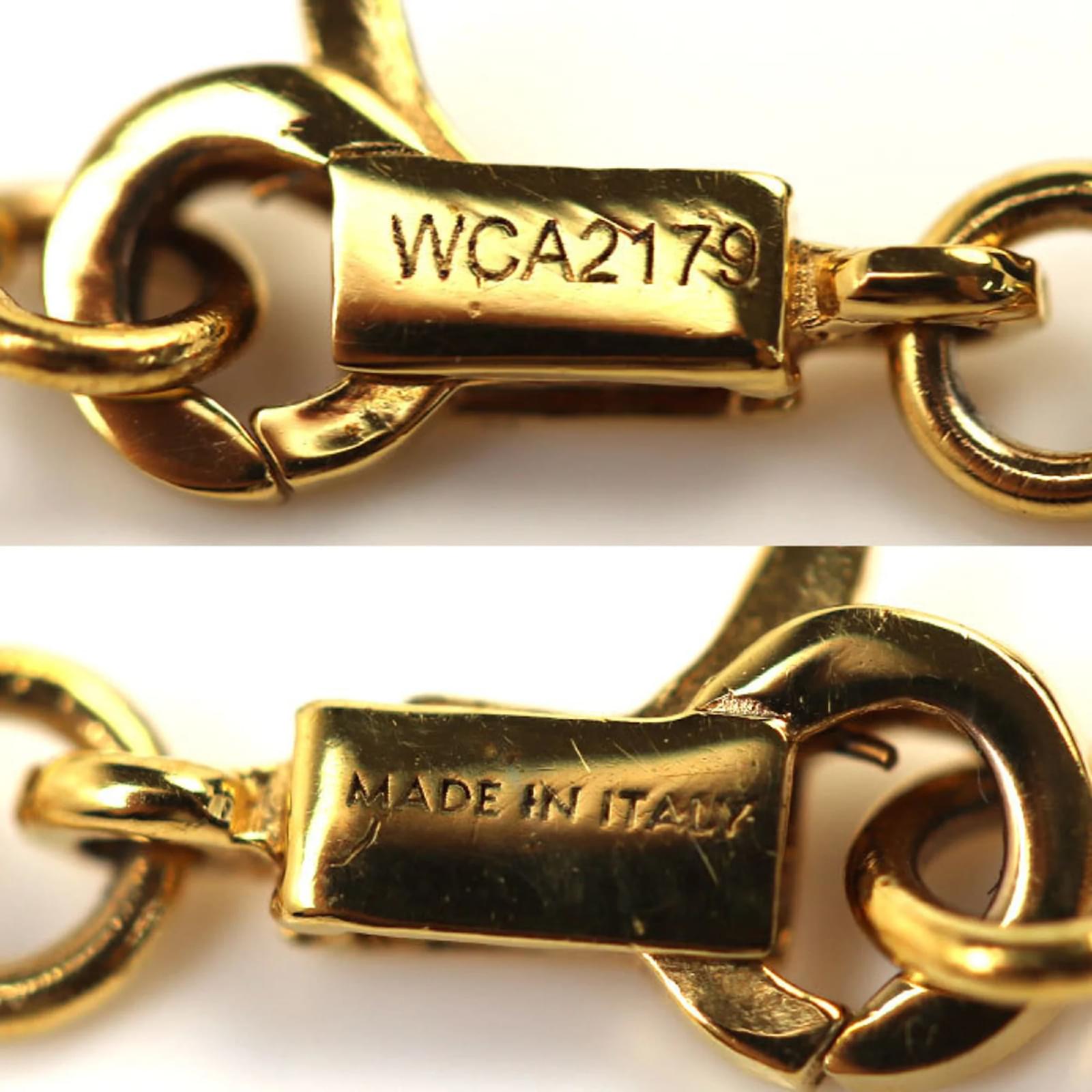 【CELINE】Gold-finish l charm bracelet【ランク:Ａ】 Céline Celine Triomphe Gold Finish Brass Charm Bracelet