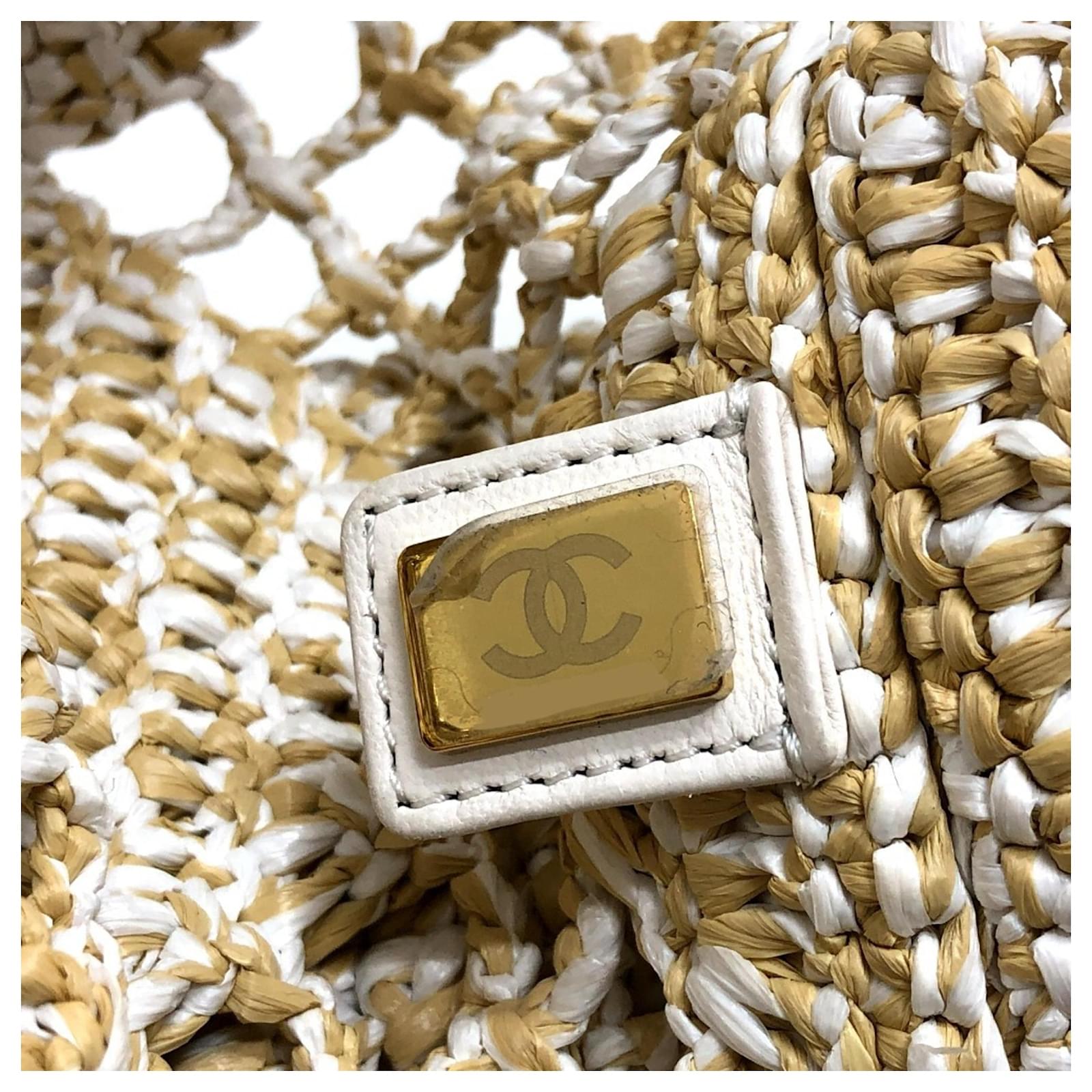 Chanel AS4576 Raffia Effect Weaving Bag Beige ref.JC1720413 (Sold