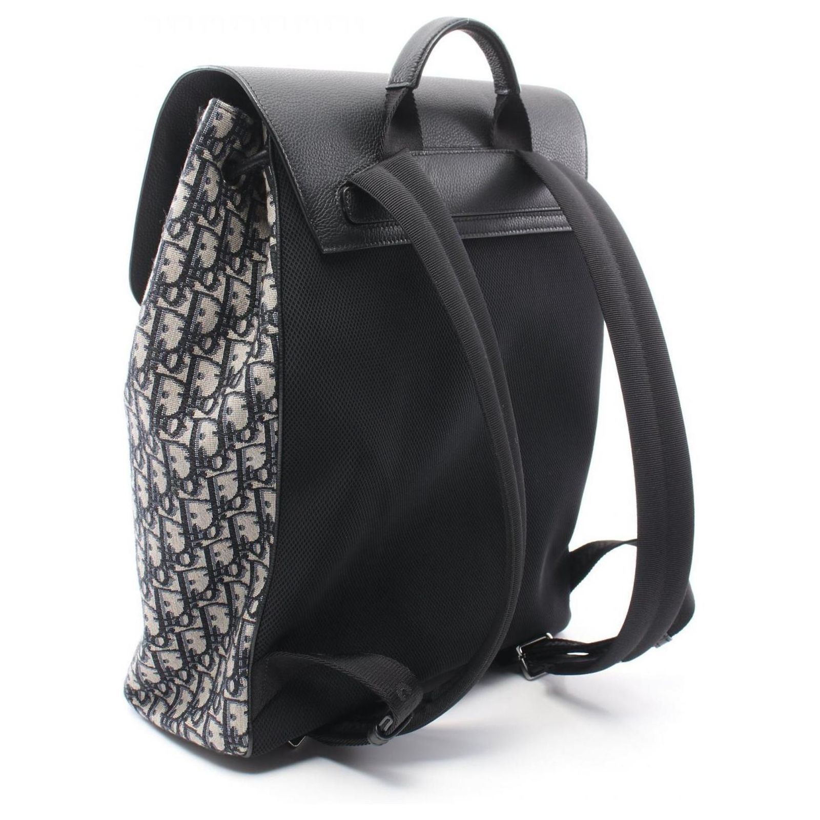 CHRISTIAN DIOR Trotter Oblique Backpack Backpack Navy Small DiorTravel Backpack Blue Dior Oblique Technical Fabric  main image 3