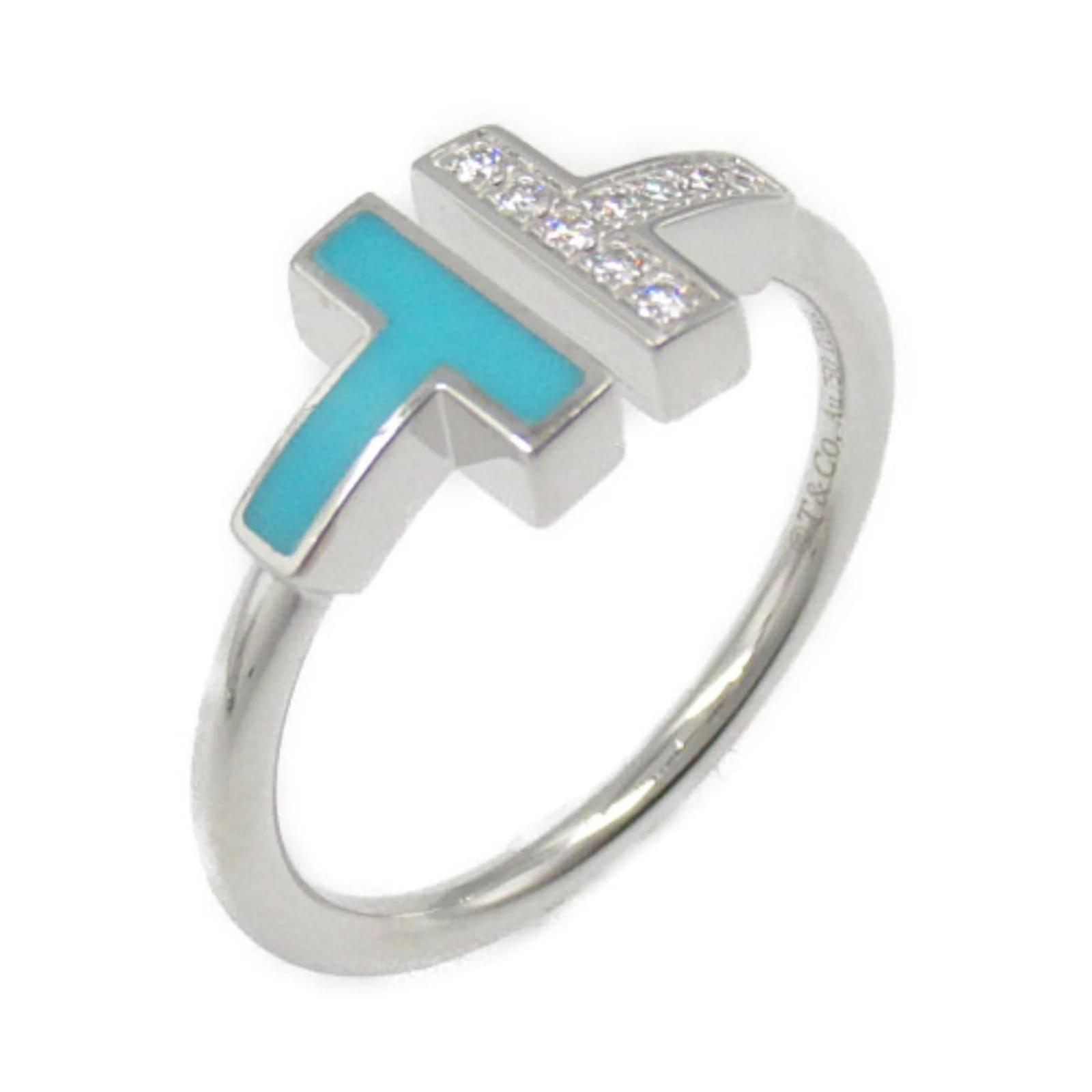Turquoise T And Co Ring Tiffany T-Wire Turquoise Diamond Ring