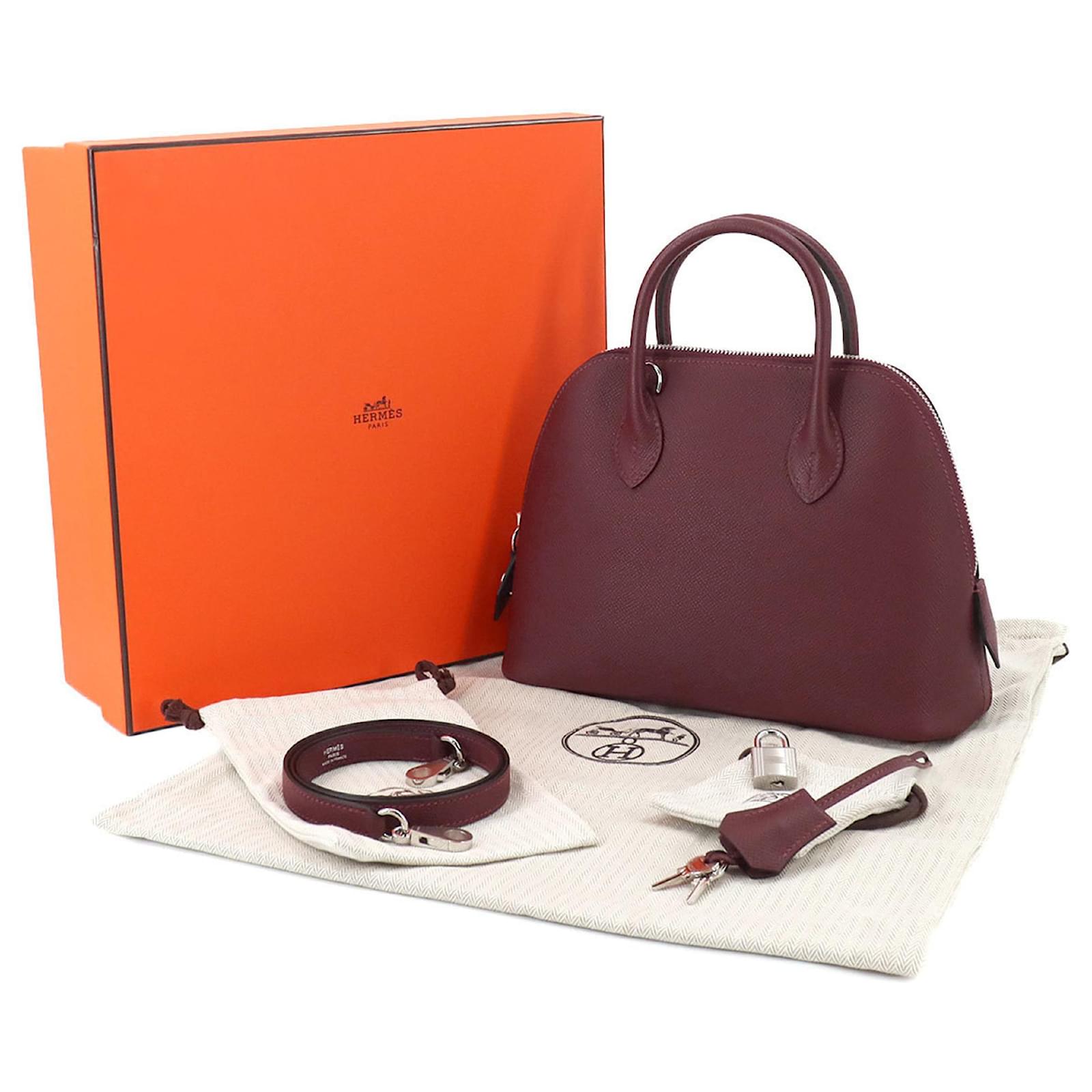 Hermès Hermes Bolide 1923 25 2way Hand Shoulder Bag Red