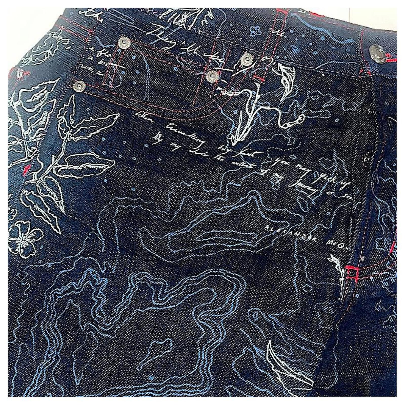 Alexander Mcqueen Authentic Vintage McQueen Embroidered Poetic