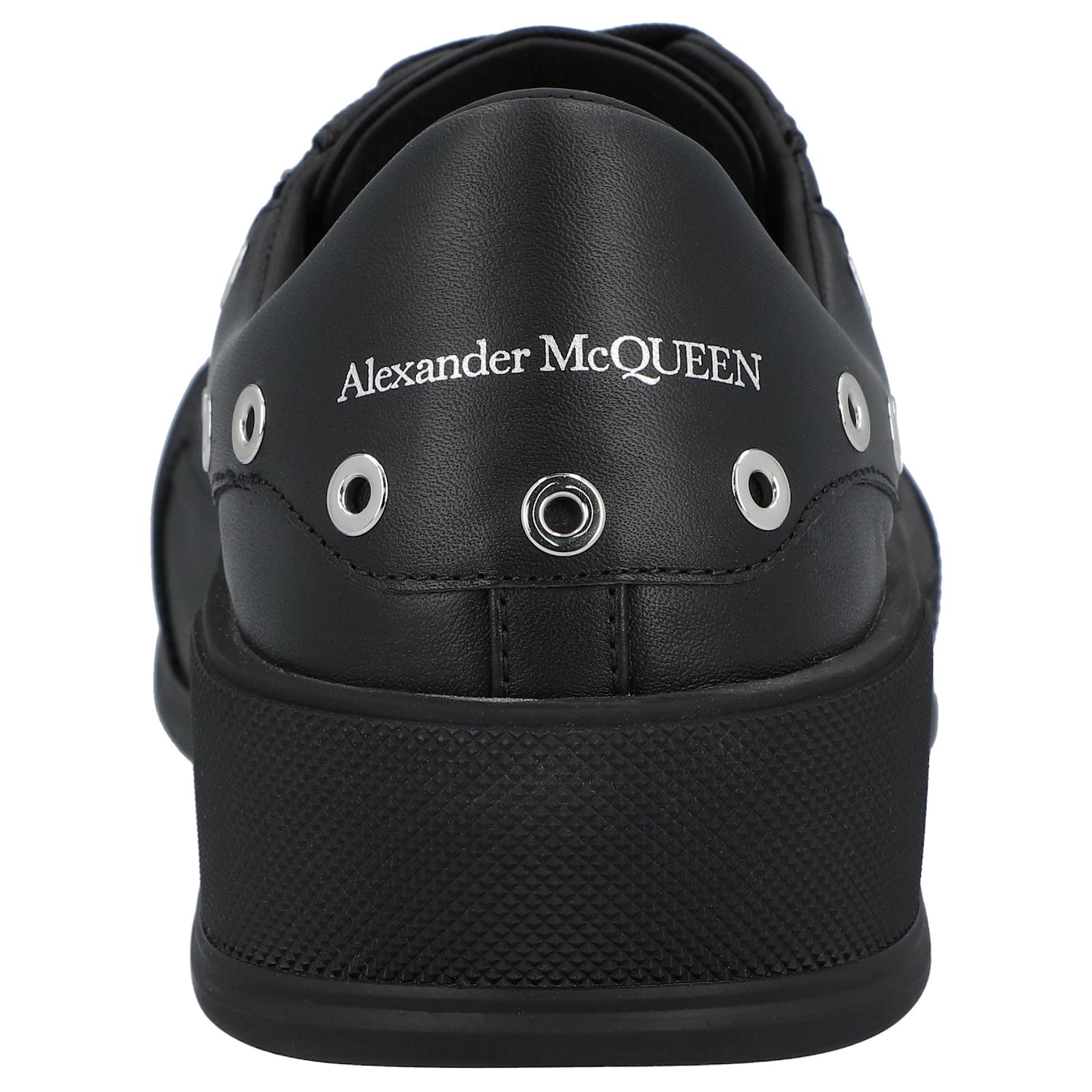スニーカー Alexander Mcqueen Deck Plimsoll In Black/Silver Alexander Mcqueen Deck Plimsoll In Black/Silver Sneaker