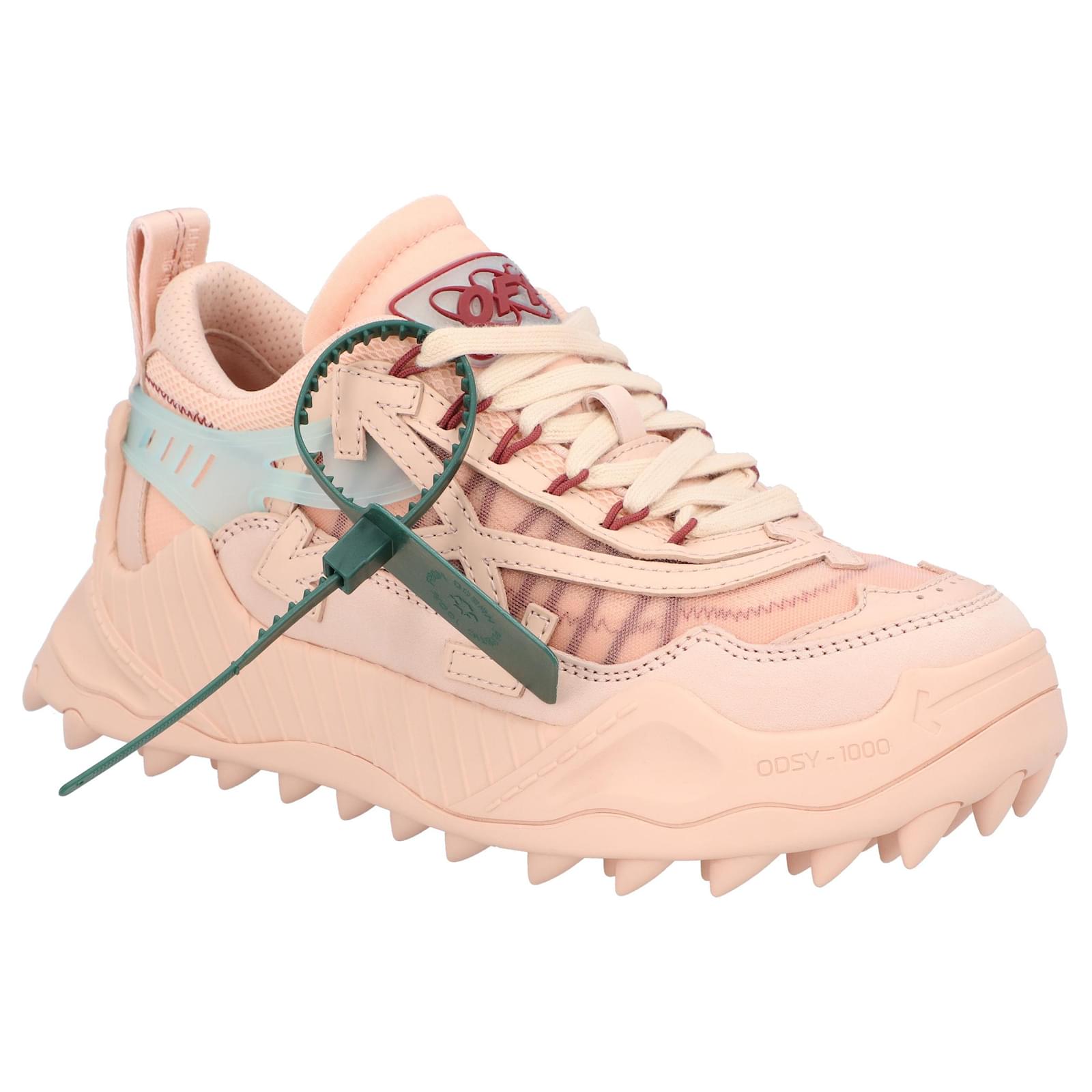 Off White Odsy 1000 Pink Leather ref.1722993 Joli Closet