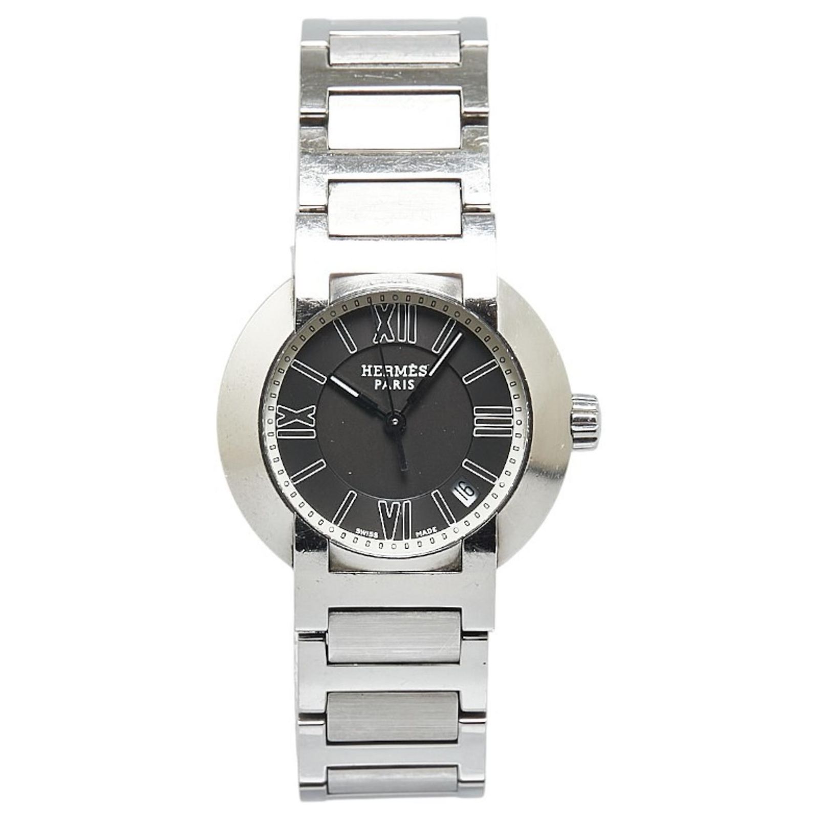 HERMES Nomad NO1.210 Wrist Watch Dial Quartz Stainless Steel Swiss Made Hermès Nomade NO1.210 watch – Luxe & Em main image 3