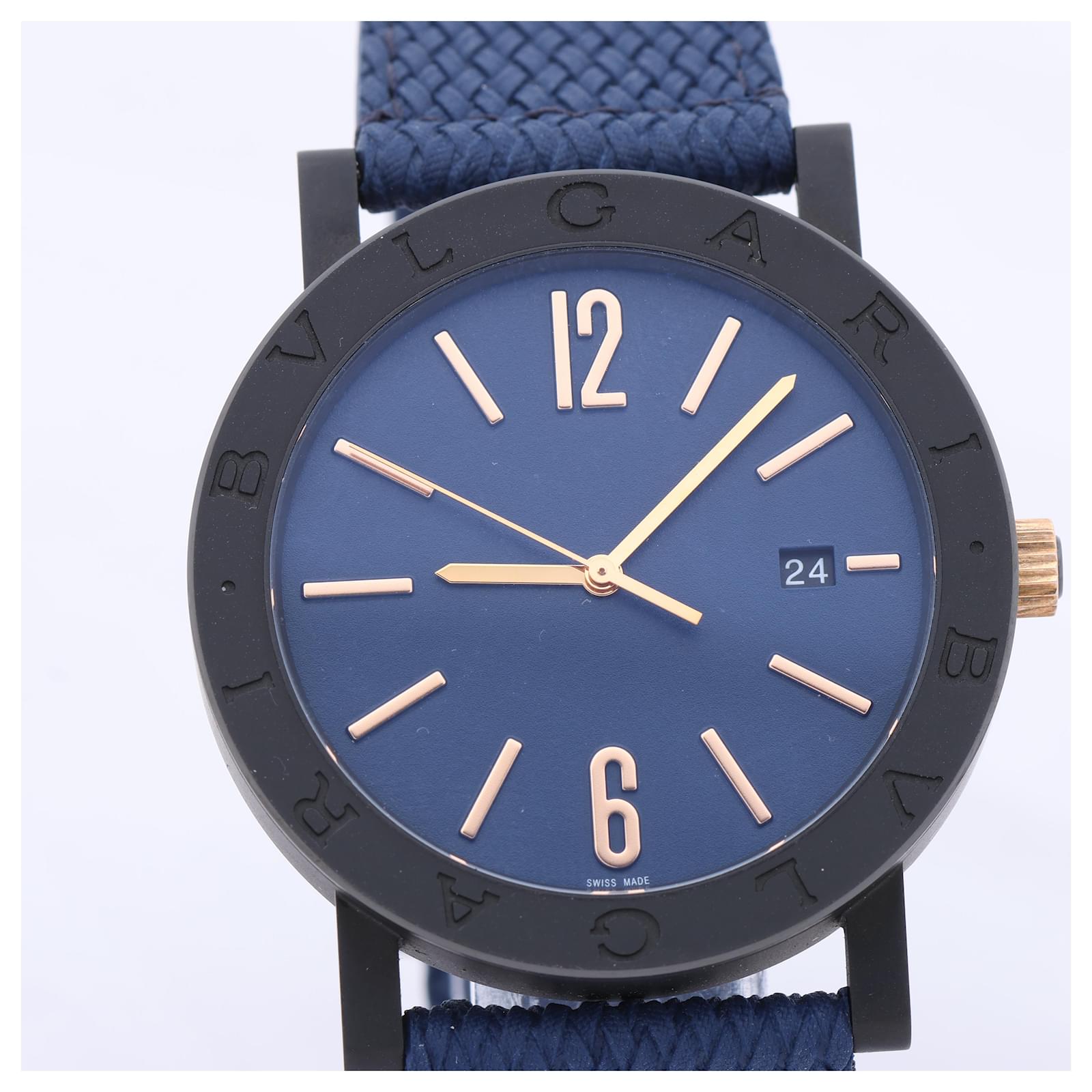 Bulgari Reloj Bvlgari Bvlgari Bvlgari BB41S PO2340 SS Caucho con